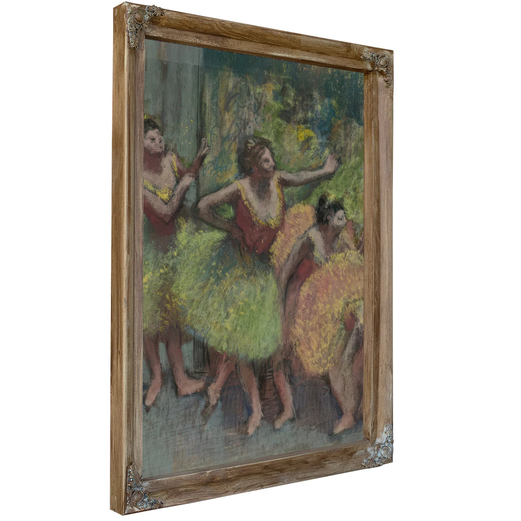 Dancers In Green And Yellow (Danseuses Vertes Et Jaunes) By Edgar Degas Fine Art Print