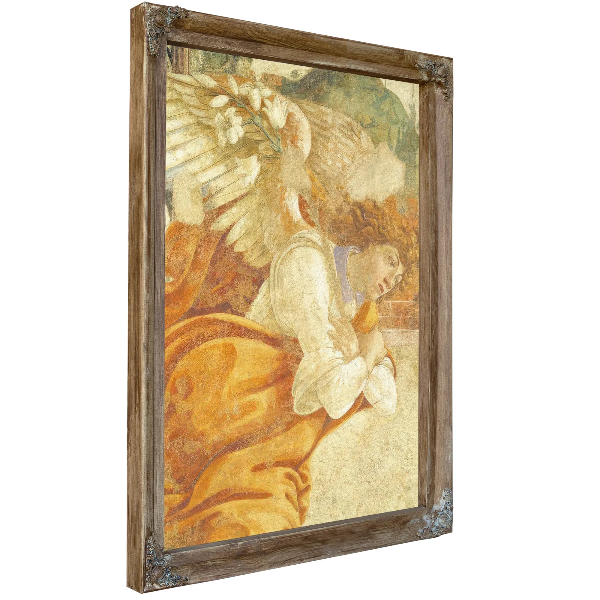 The Annunciation Detail Of The Archangel Gabriel From San Martino Della Scala By Sandro Botticelli Fine Art Print