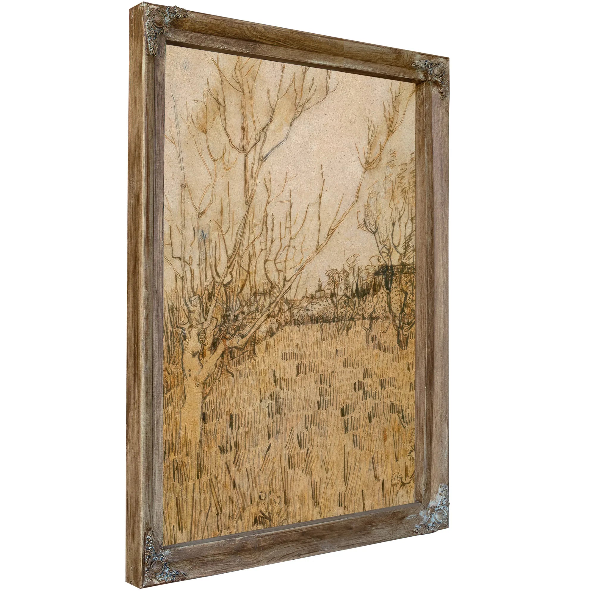 Orchard With Arles In The Background By Vincent Van Gogh Fine Art Print
