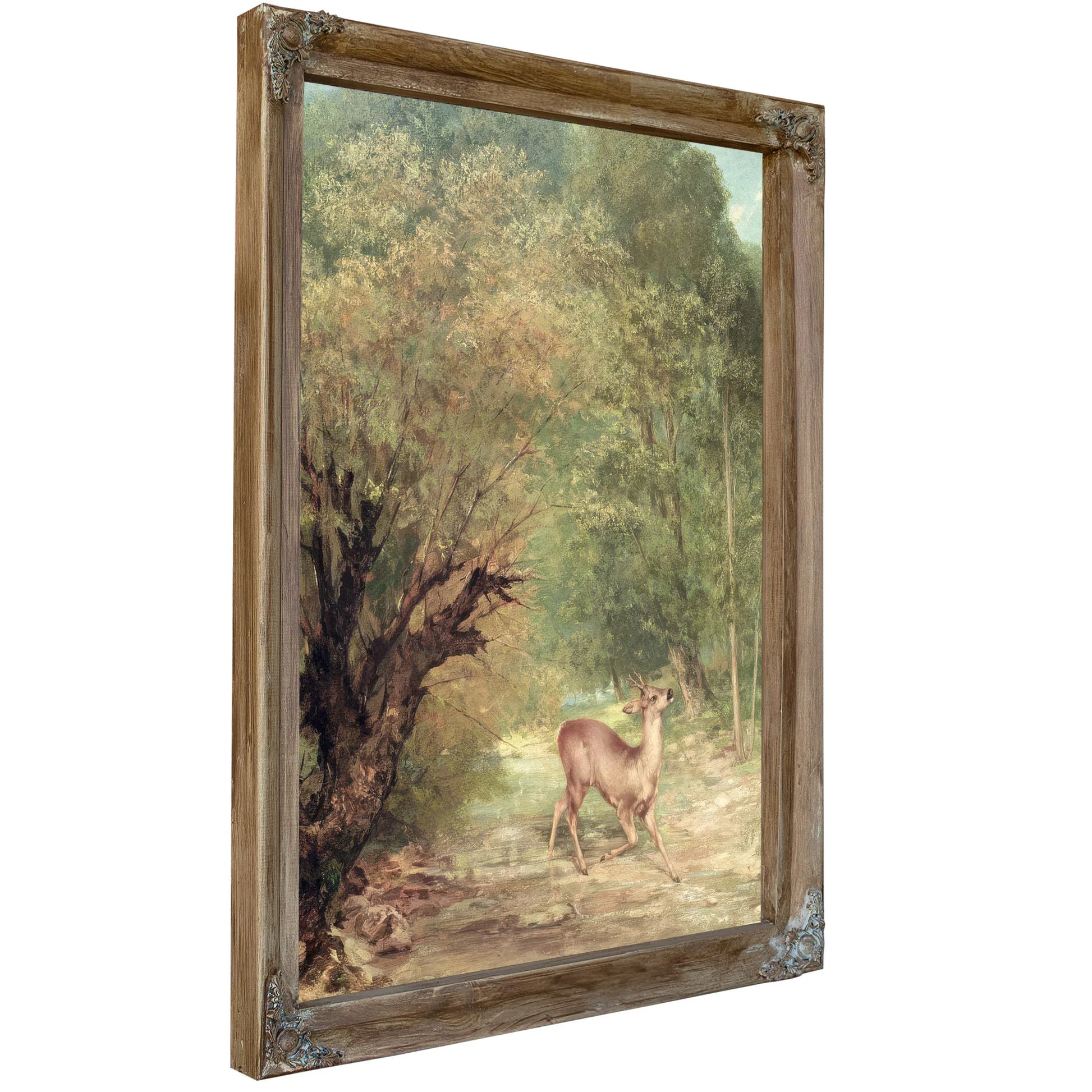 The Hunted Roe Deer On The Alert, Spring By Jean Desire Gustave Courbet Fine Art Print
