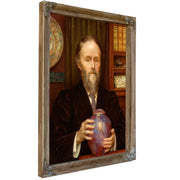 Portrait Of William De Morgan Holding Lustre Vase 1909 by Evelyn De Morgan