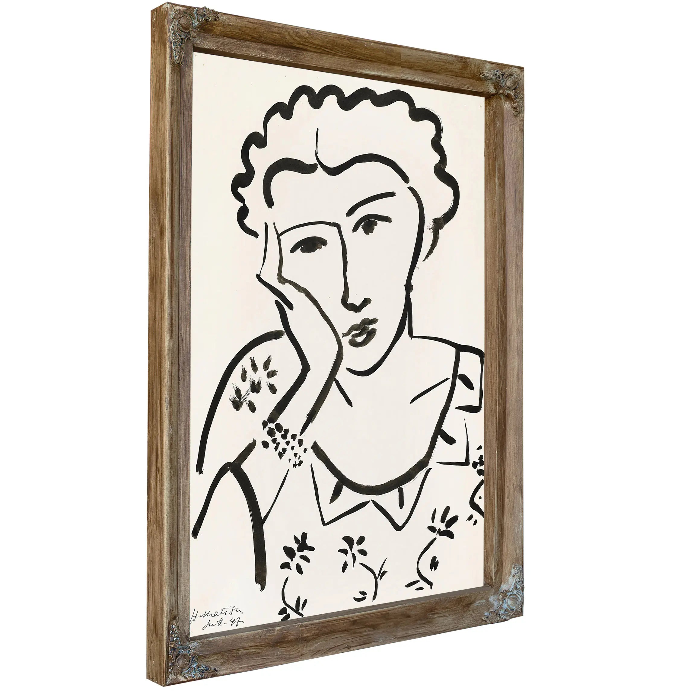 Woman With A Necklace by Henri Matisse