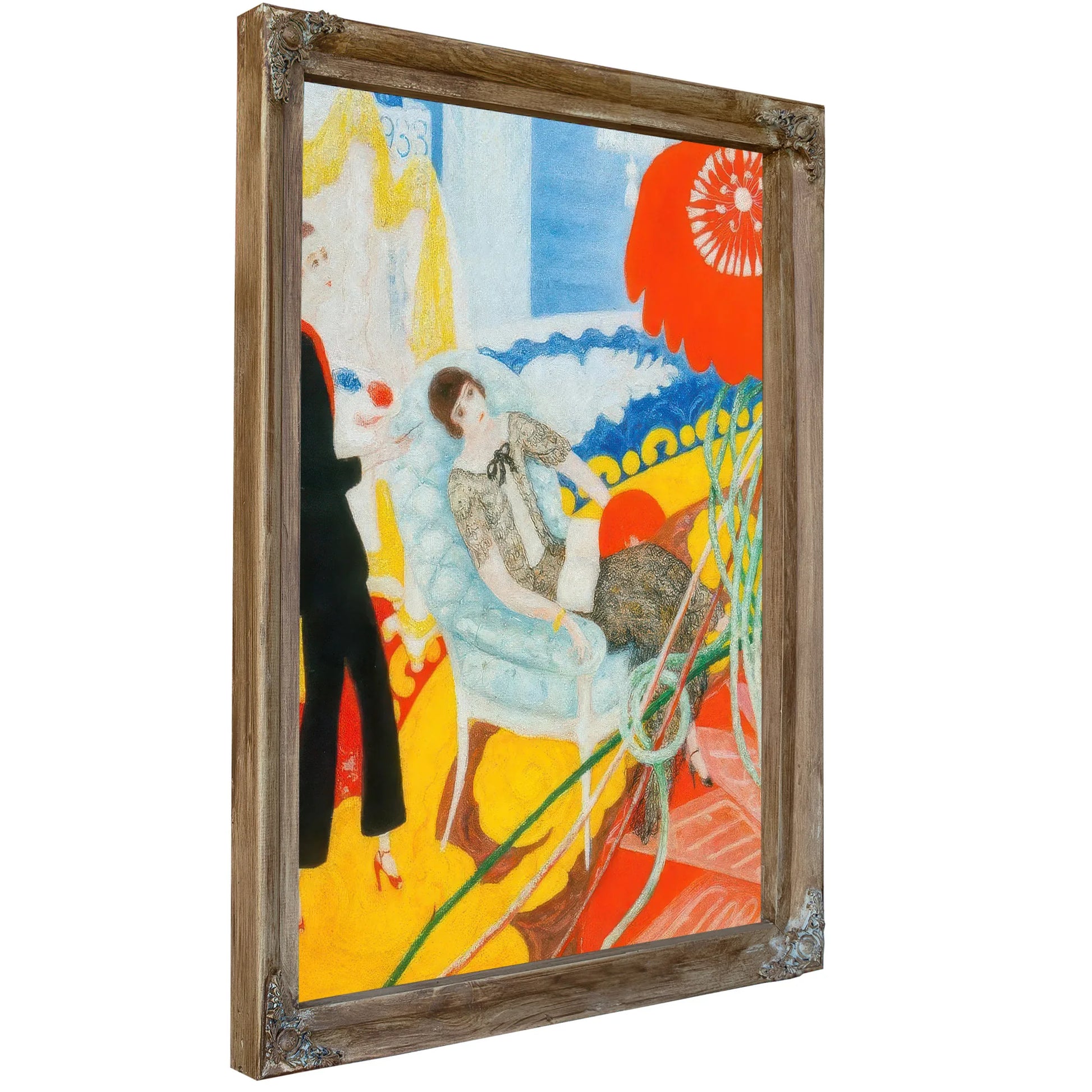 Florine And Ettie Family Portrait By Florine Stettheimer Fine Art Print
