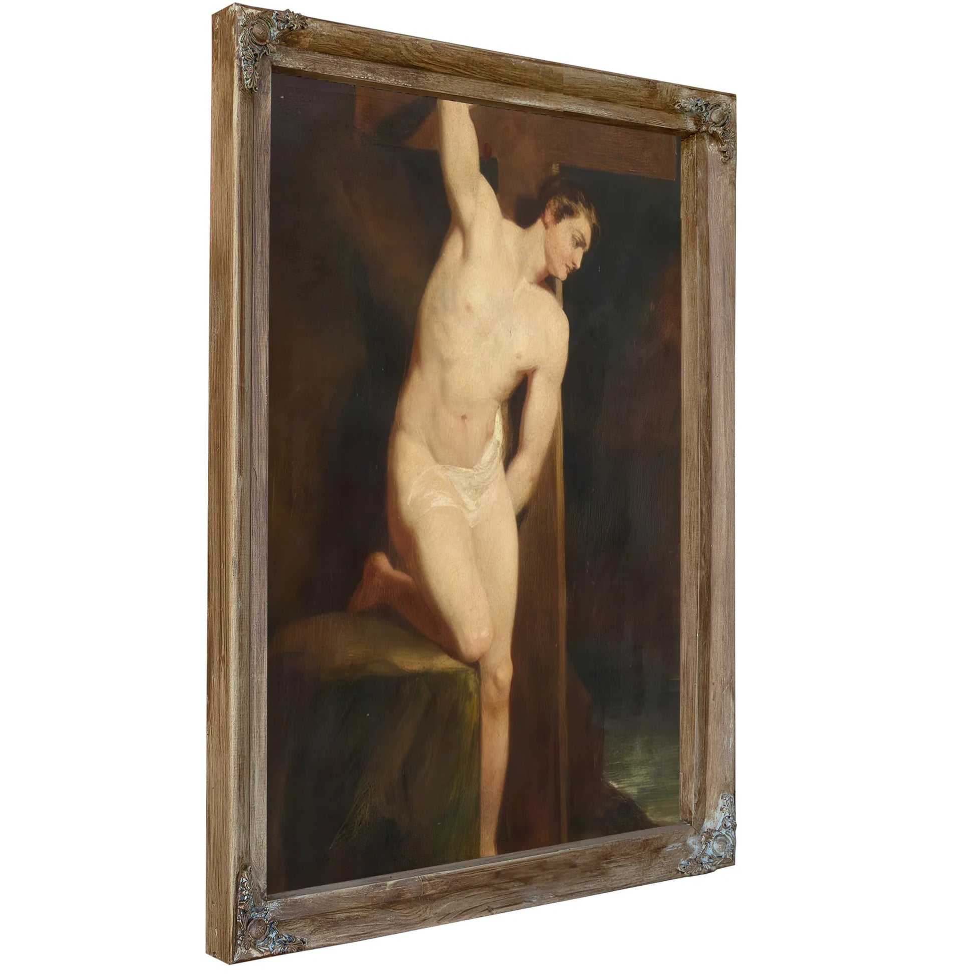 Academic Study Of A Male Nude By William Etty Fine Art Print