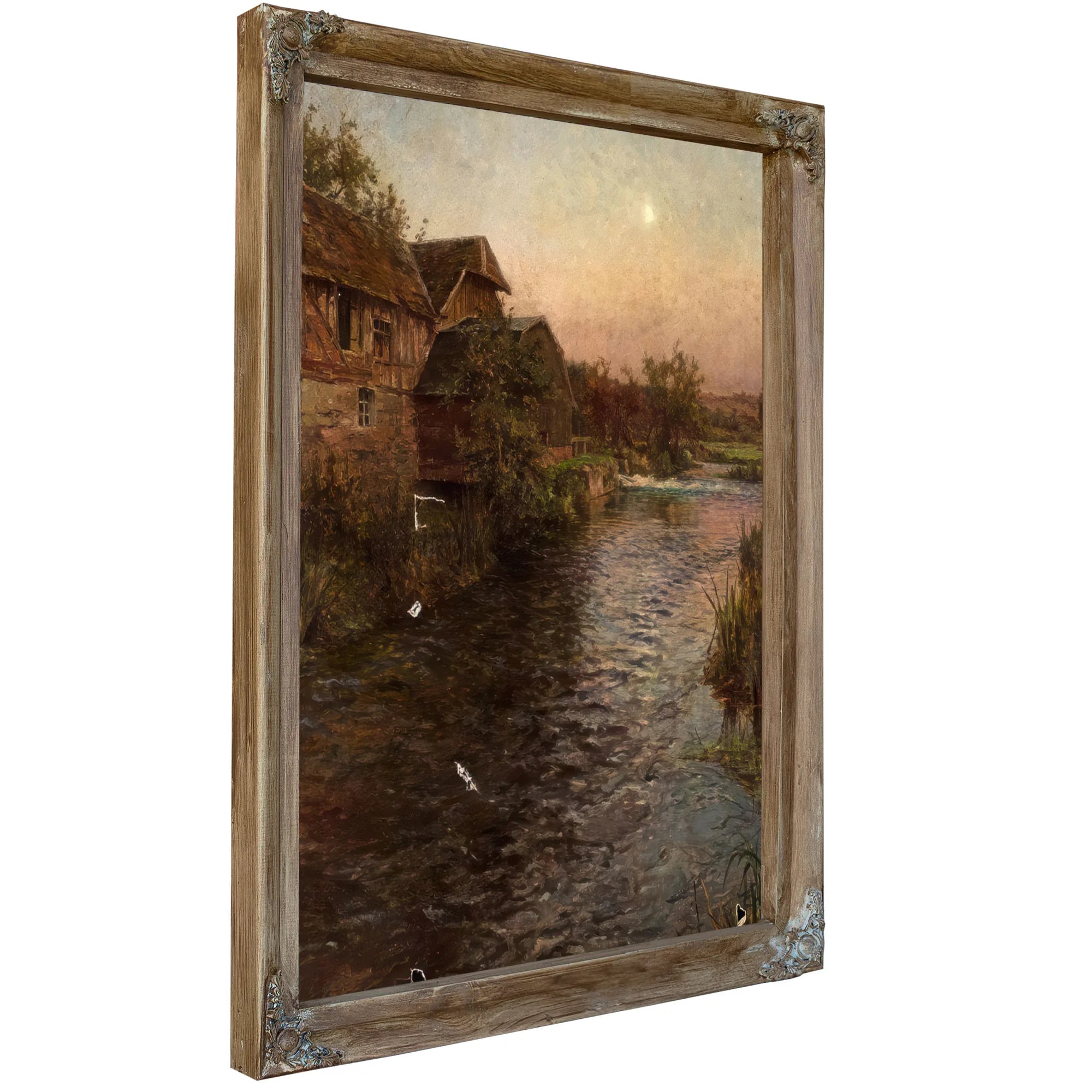 Mill In Moonlight By Louis Aston Knight Fine Art Print