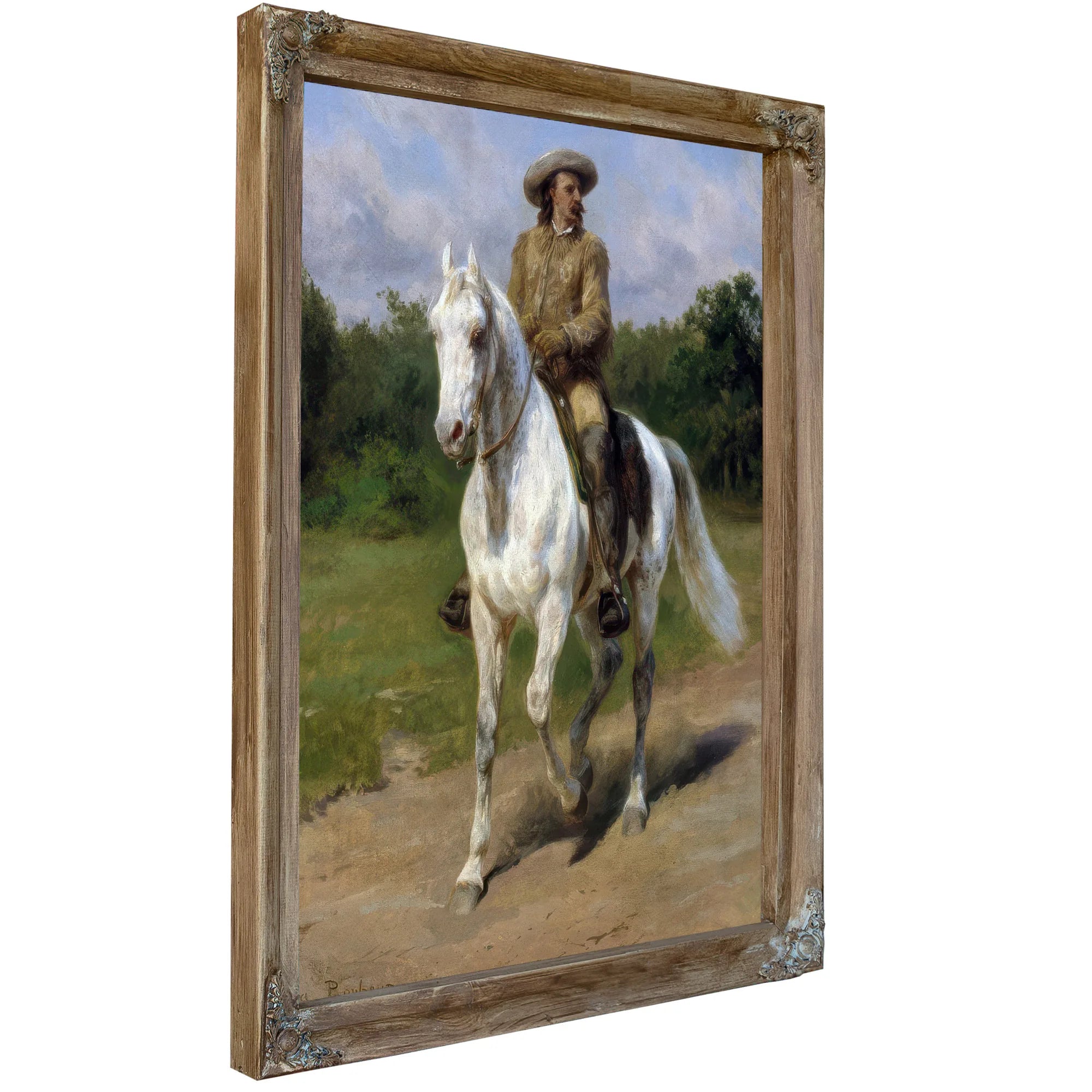 Col. William F. (Buffalo Bill) Cody By Rosa Bonheur Fine Art Print