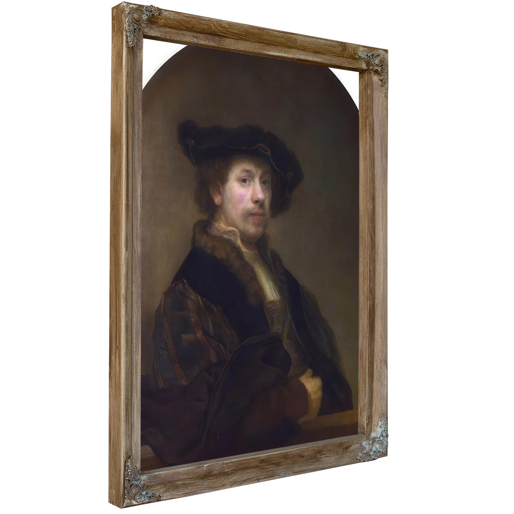 Self Portrait At The Age Of 34 By Rembrandt Fine Art Print