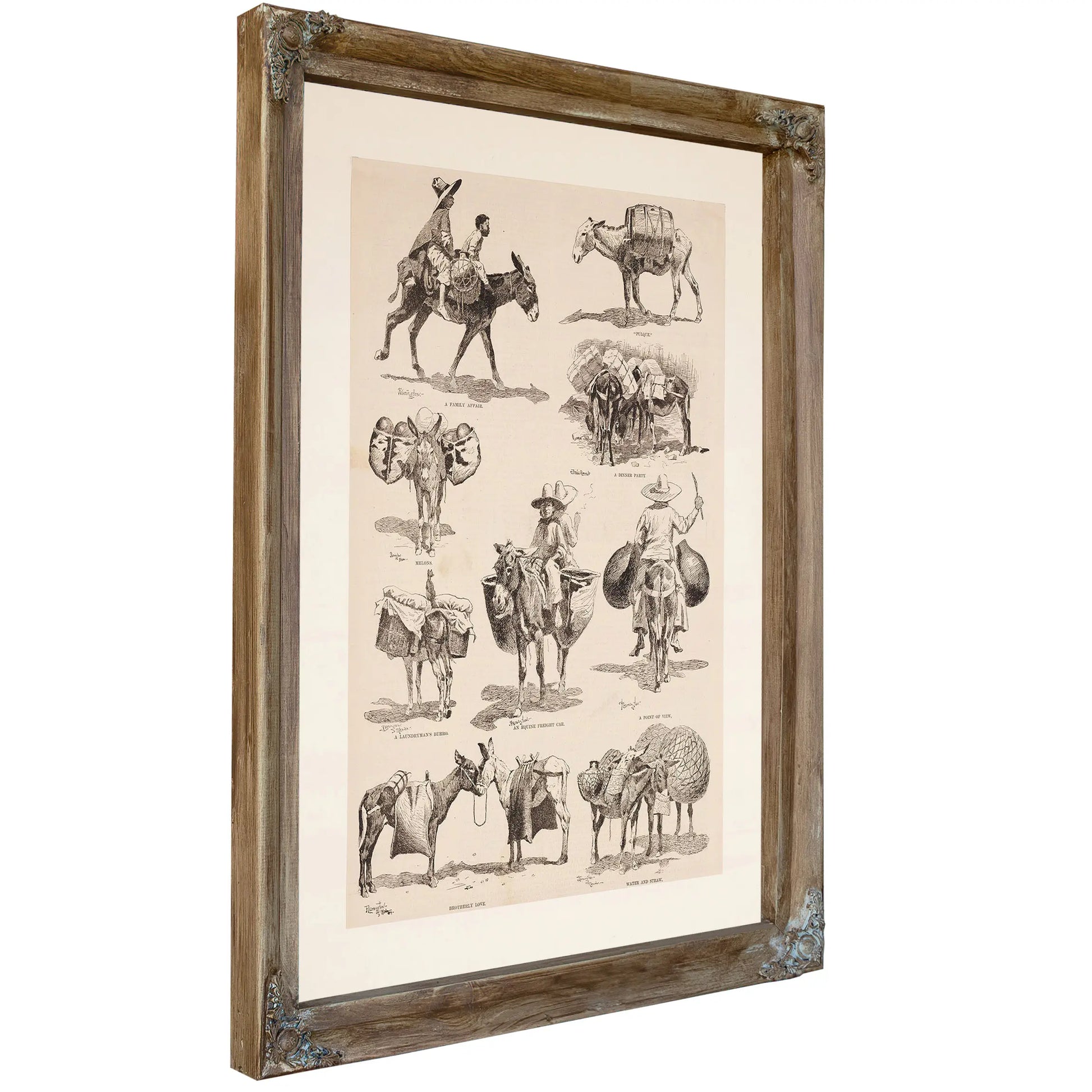 Mexican Burros by Frederic Remington