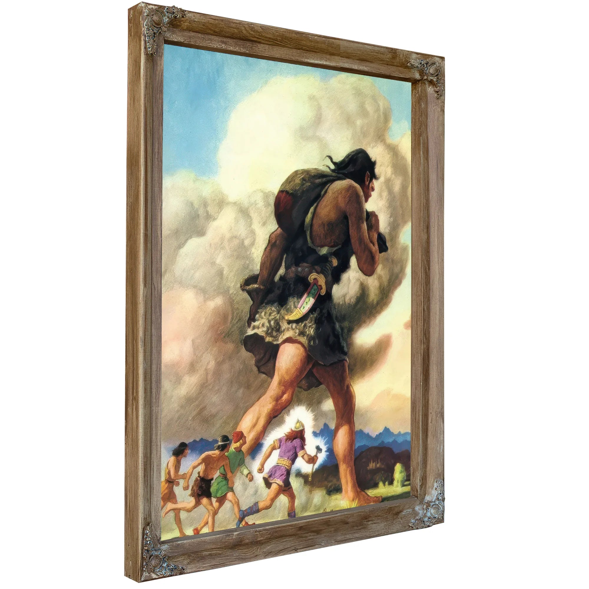 Thors Journey By NC Wyeth Fine Art Print