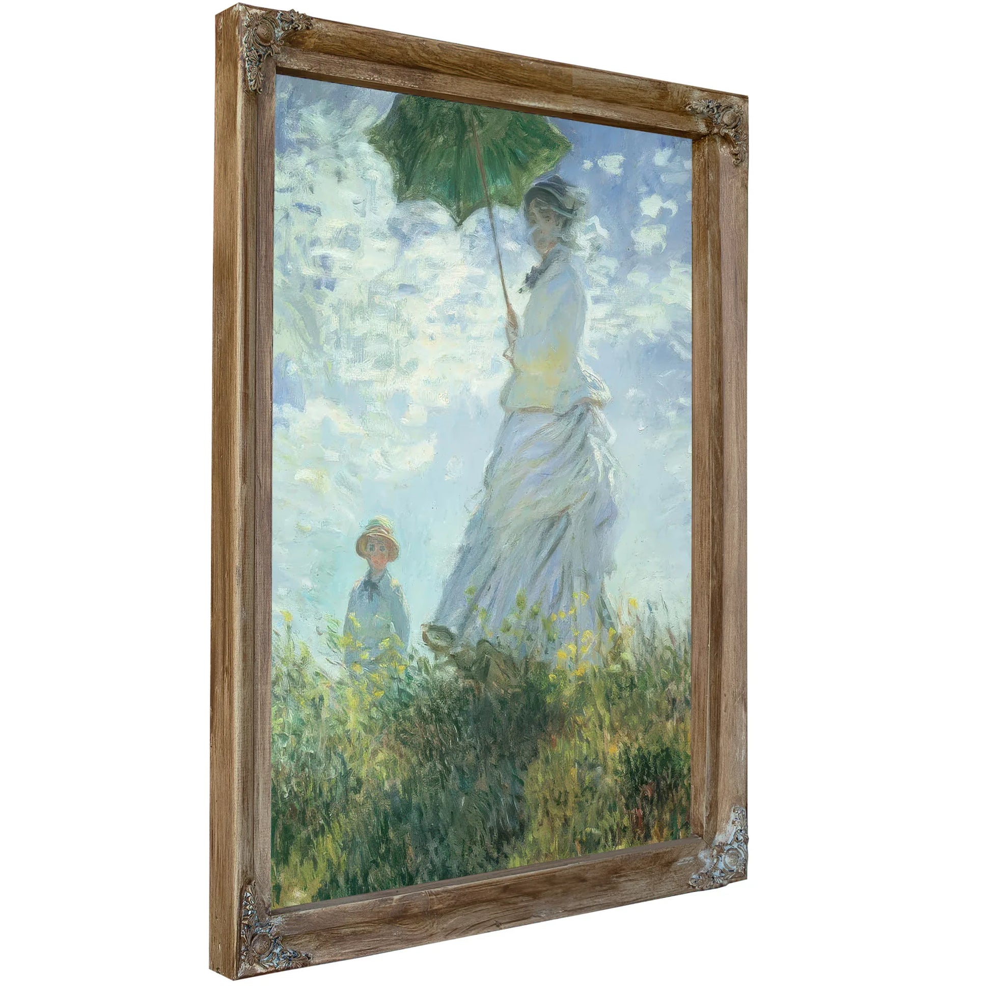 The Walk Lady With Parasol By Claude Monet Fine Art Print