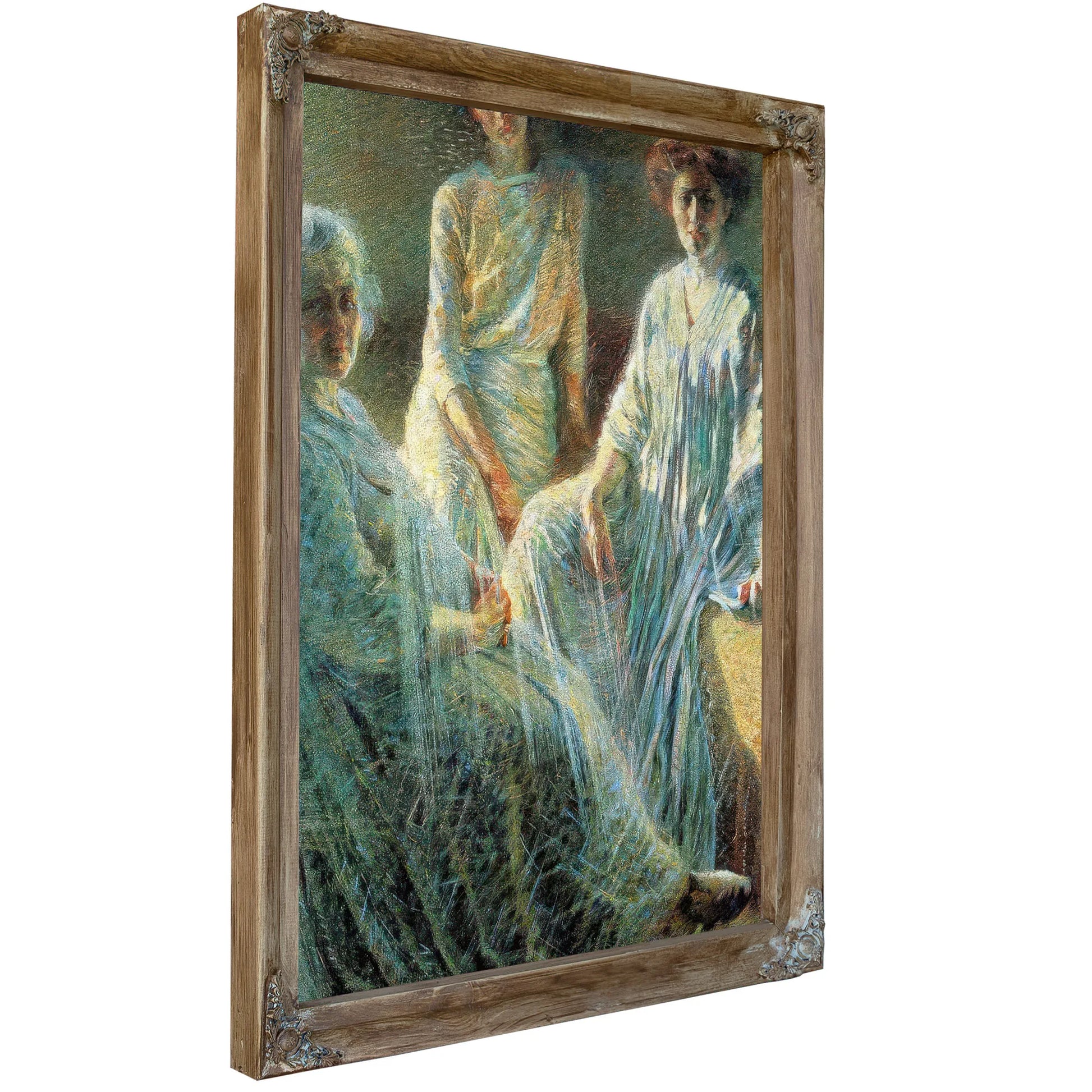 Three Women 1910 Divisionism Oil On Canvas Private Collection By Umberto Boccioni Fine Art Print