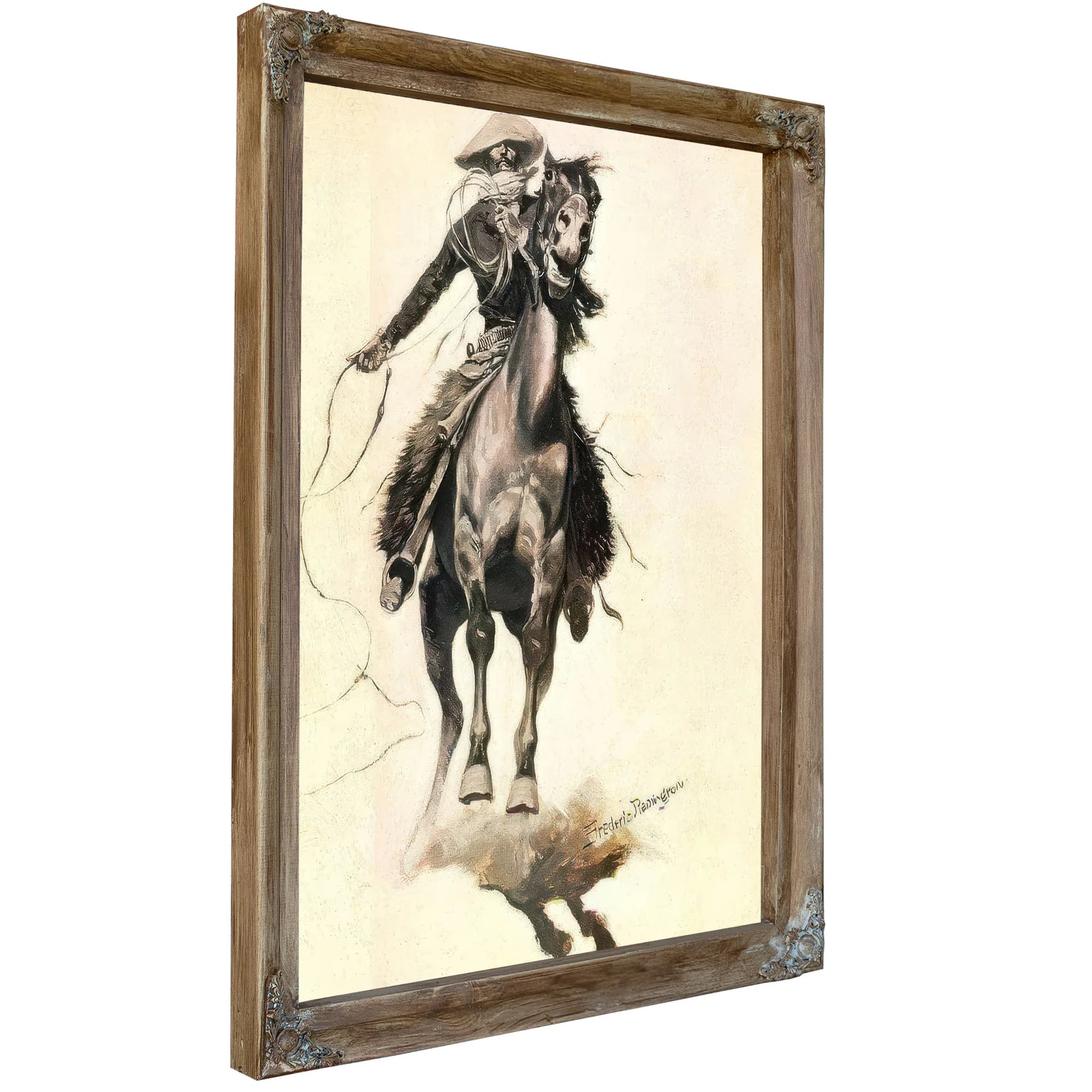 The Cow Puncher By Frederic Remington Fine Art Print