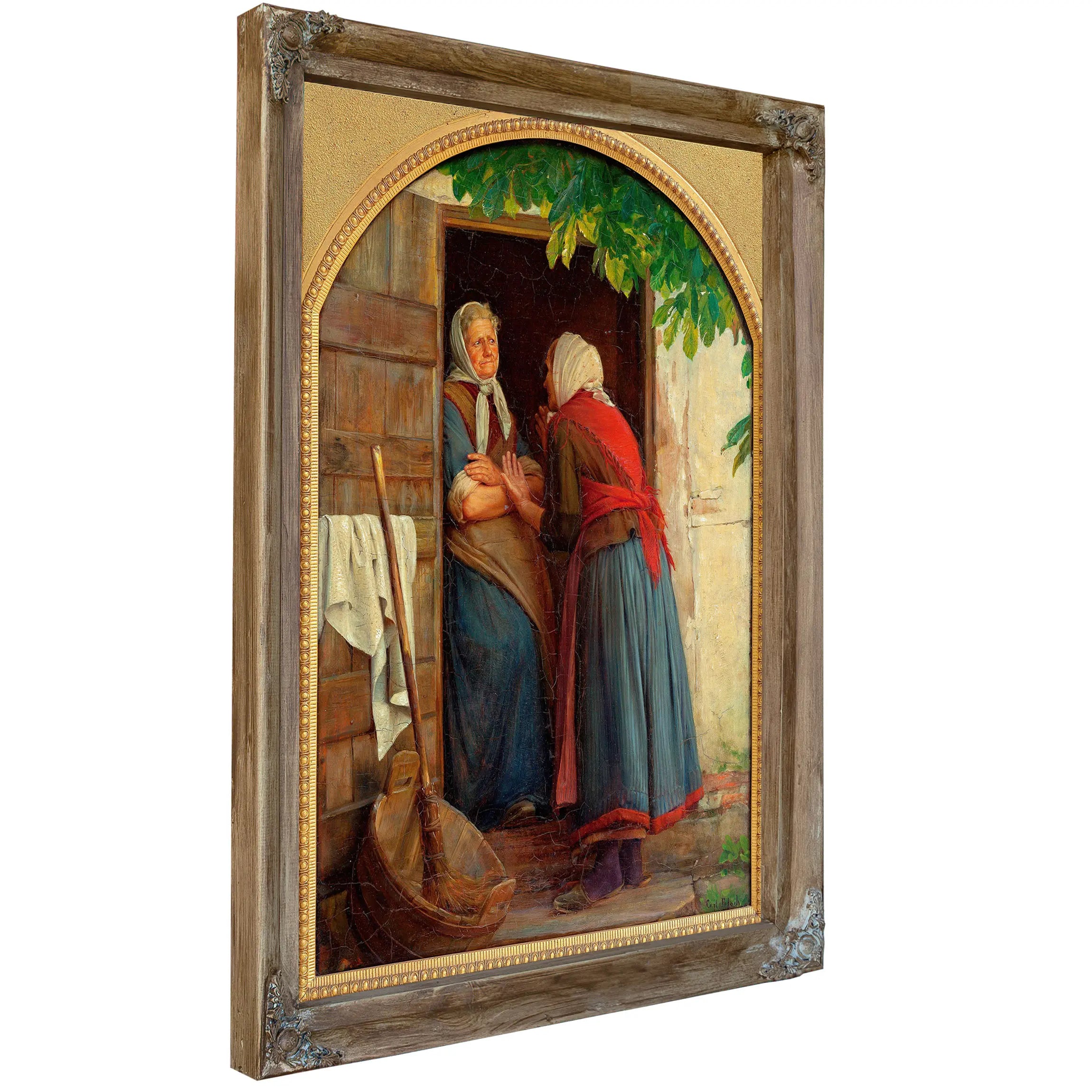 Two Women Talking 2 by Carl Bloch