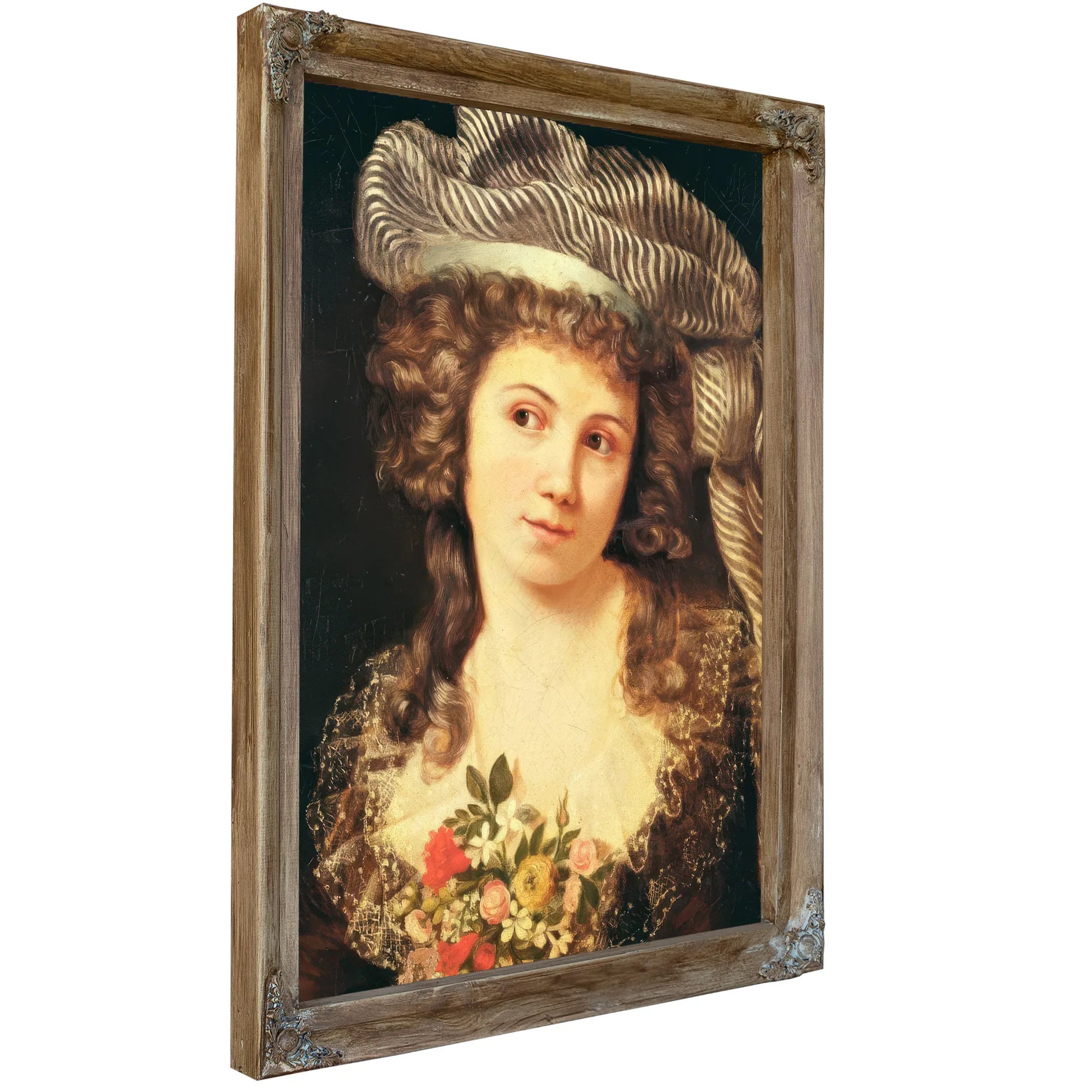 Portrait Of A Young Woman In The Style Of Labille Guiard (Oil On Canvas) By Jean Desire Gustave Courbet Fine Art Print