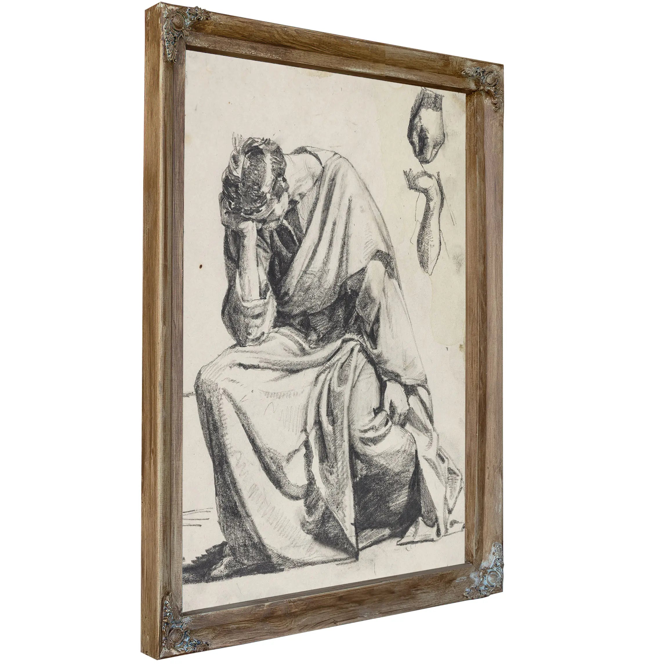 Den Angrende Peter Forarbejde Til Radering Fra 1882 by Carl Bloch