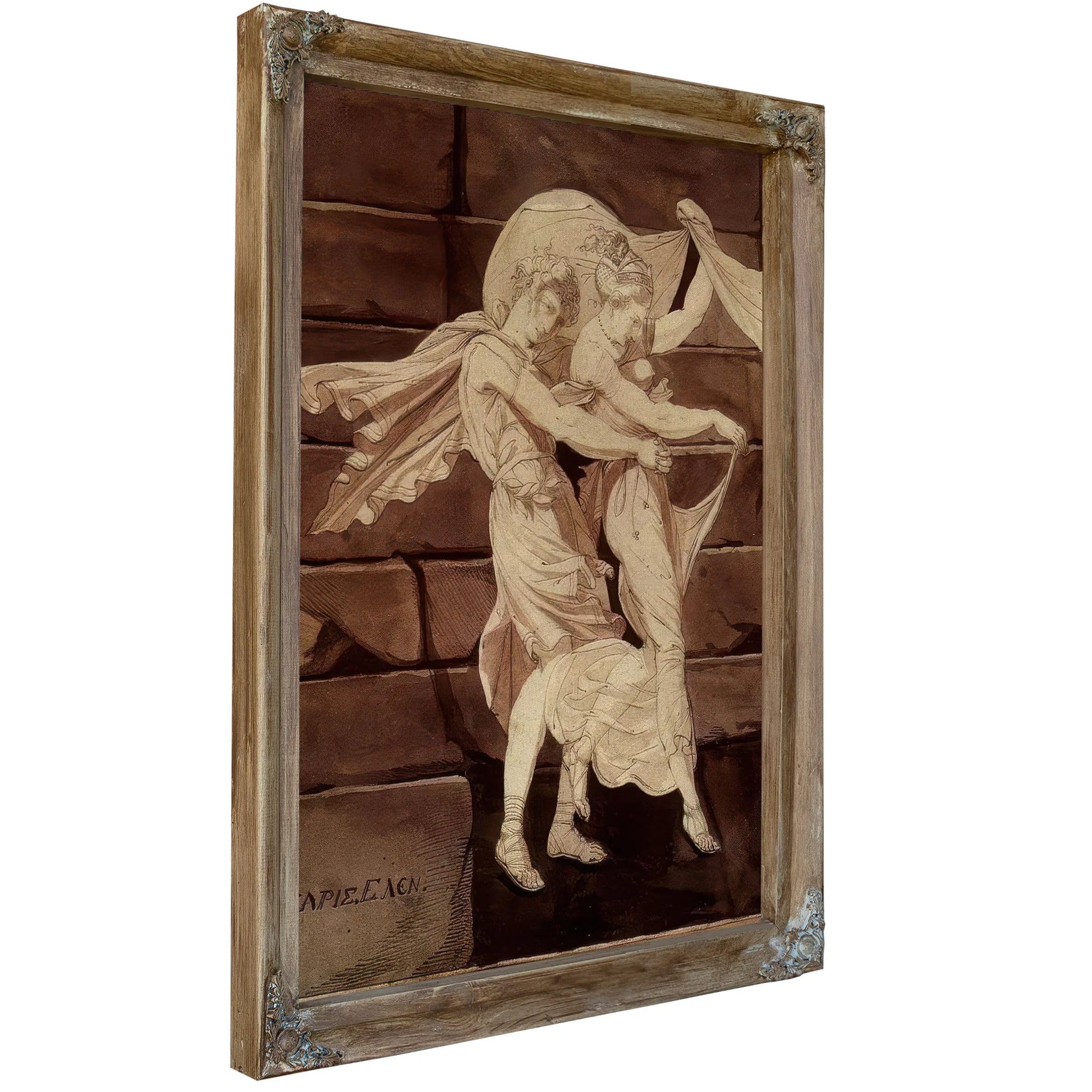 Aphrodite Leads Paris To A Duel With Menelaus By Henry Fuseli Fine Art Print