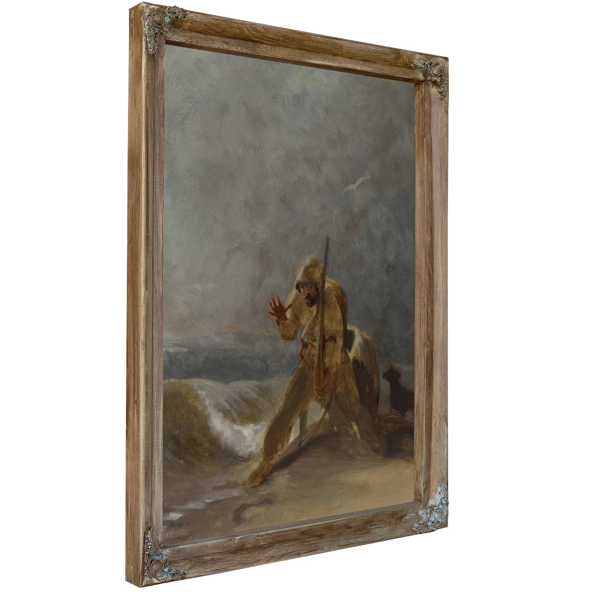 Foot Impression In The Sand By Thomas Sully Fine Art Print