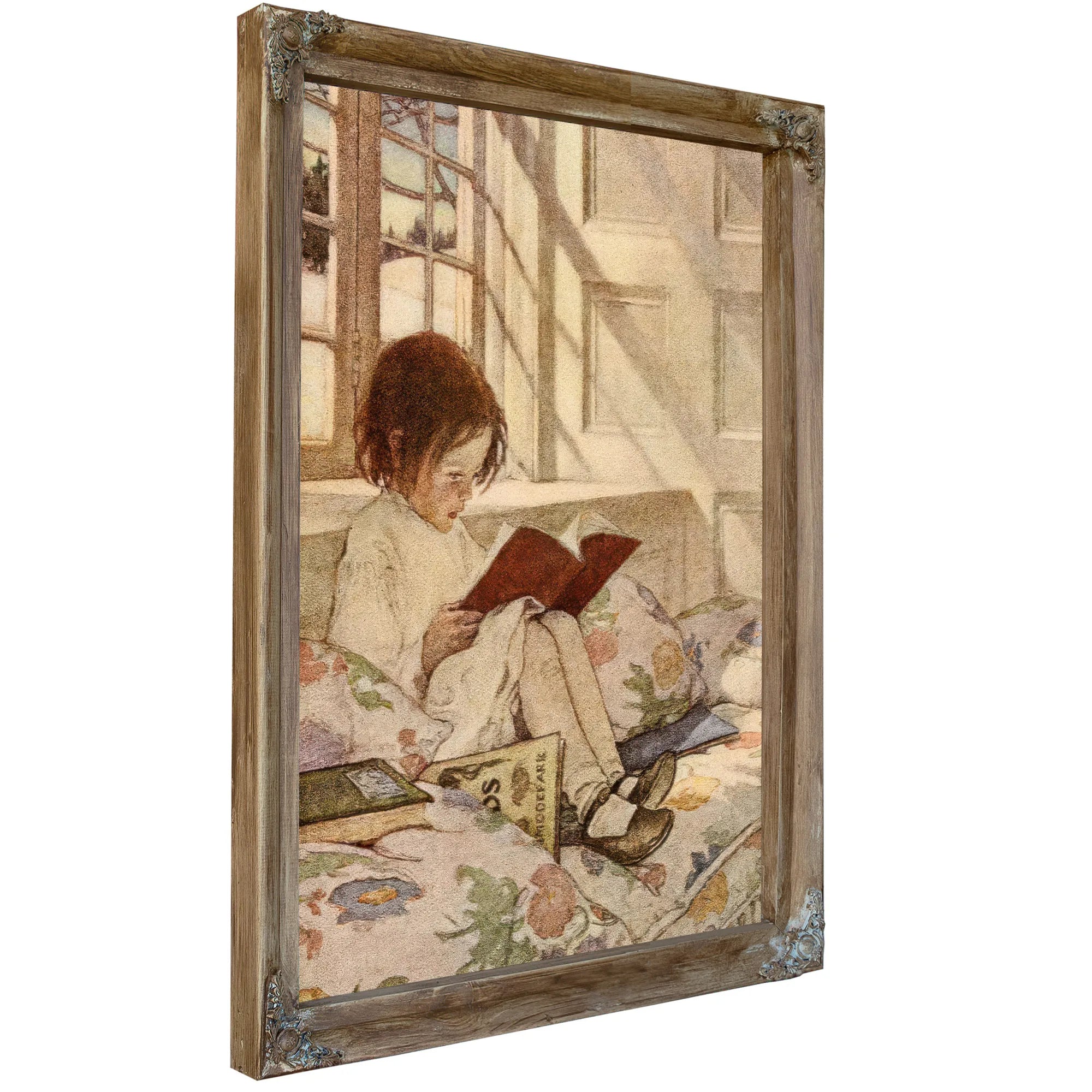 Picture Books In Winter By Jessie Willcox Smith Fine Art Print