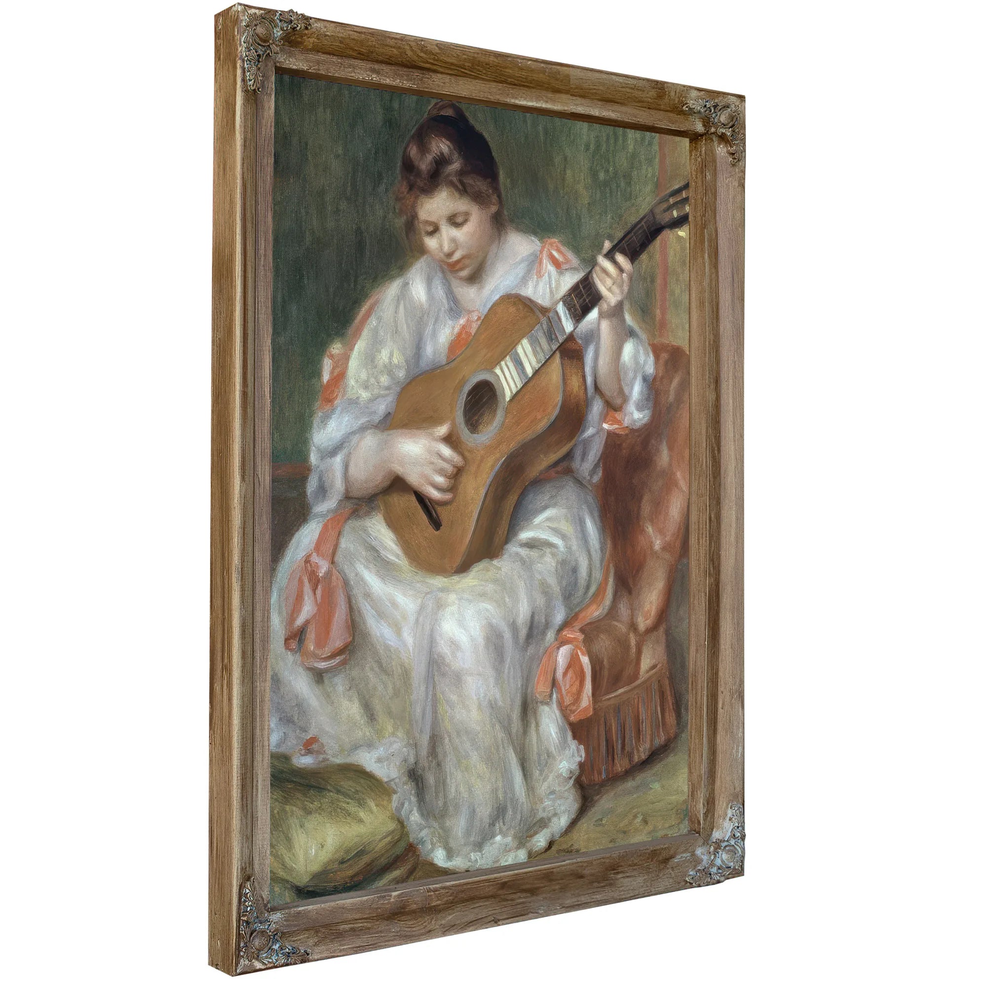 The Guitar Player By Pierre Auguste Renoir Fine Art Print