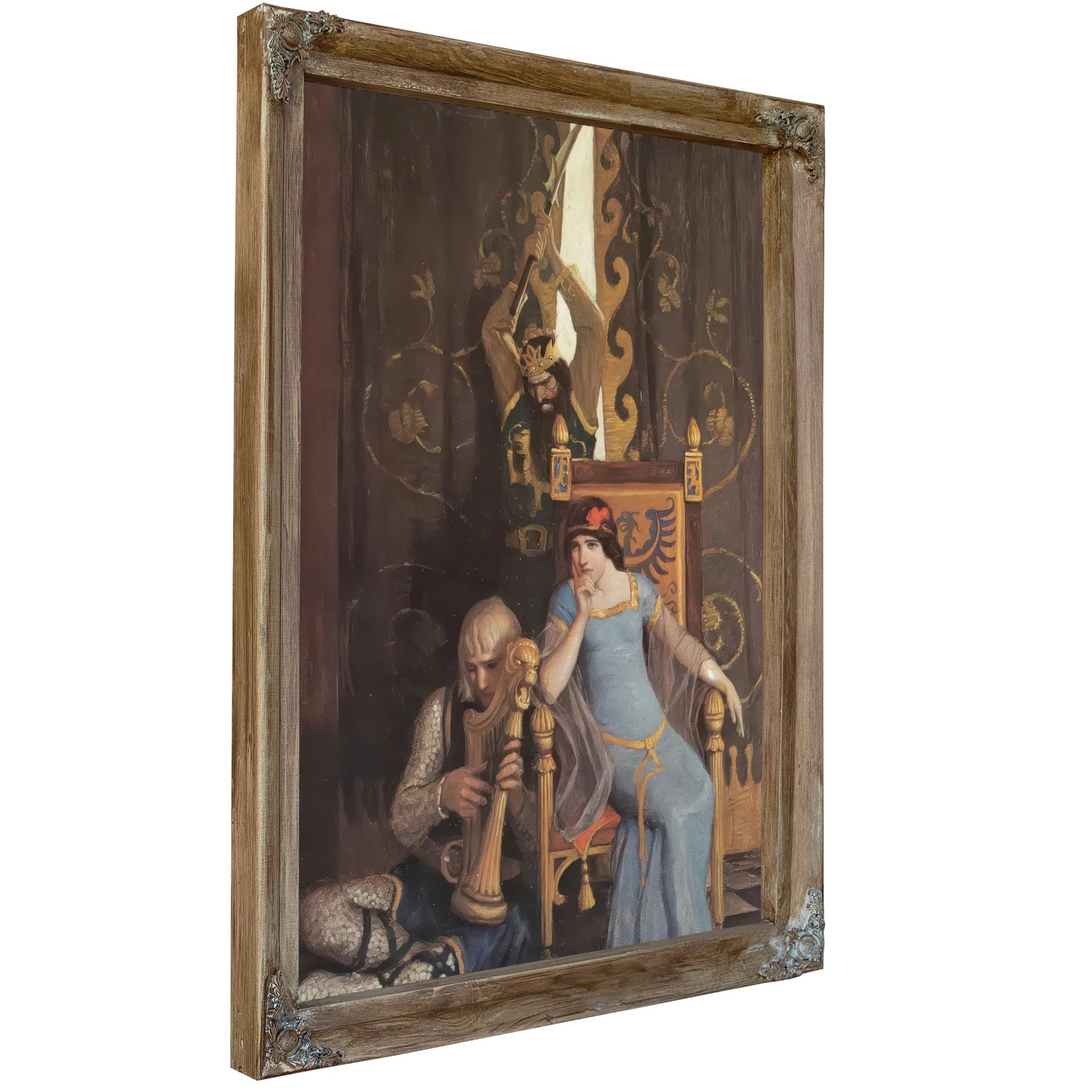 King Mark Slew The Noble Knight Sir Tristram By NC Wyeth Fine Art Print
