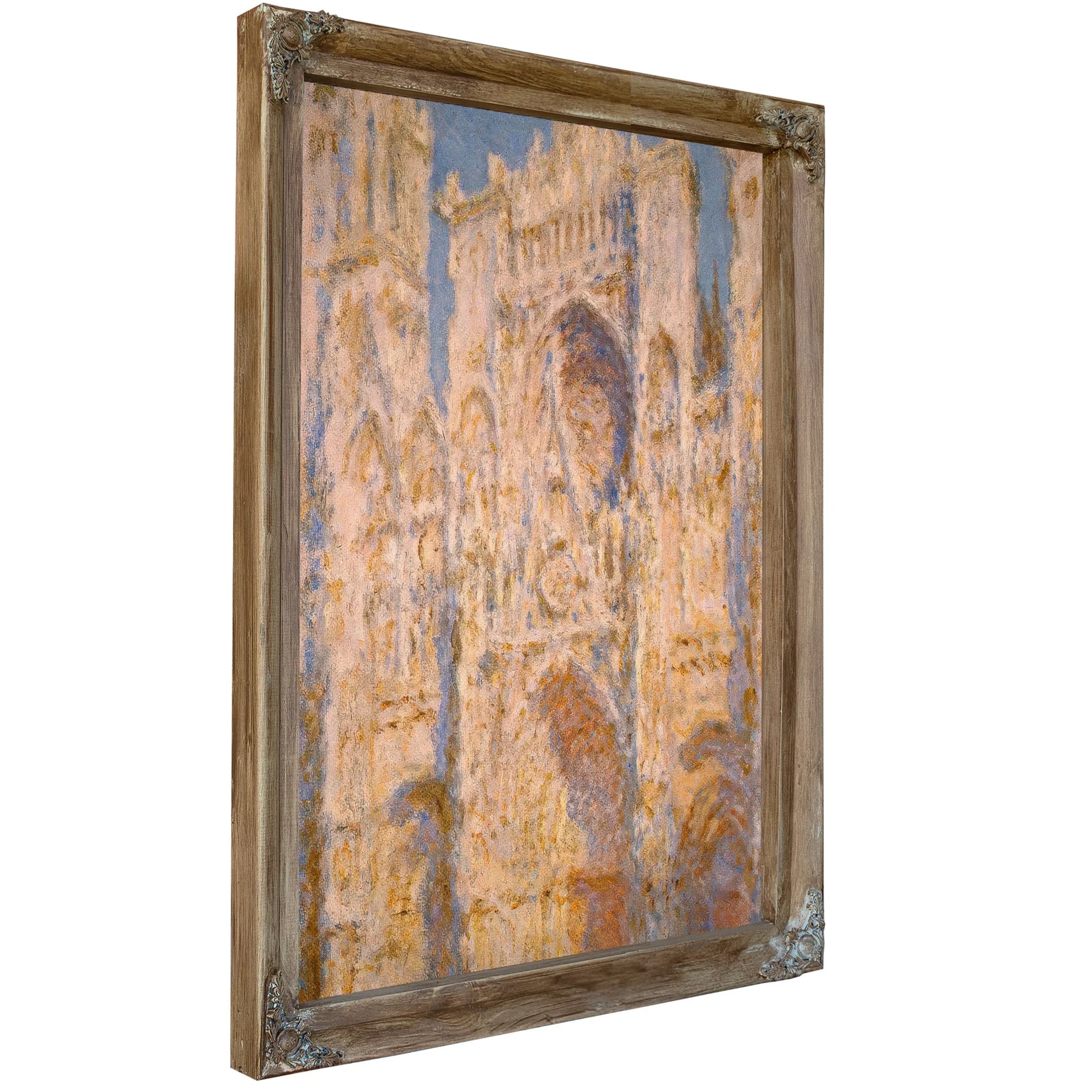 Rouen Cathedral West Facade Sunlight By Claude Monet Fine Art Print