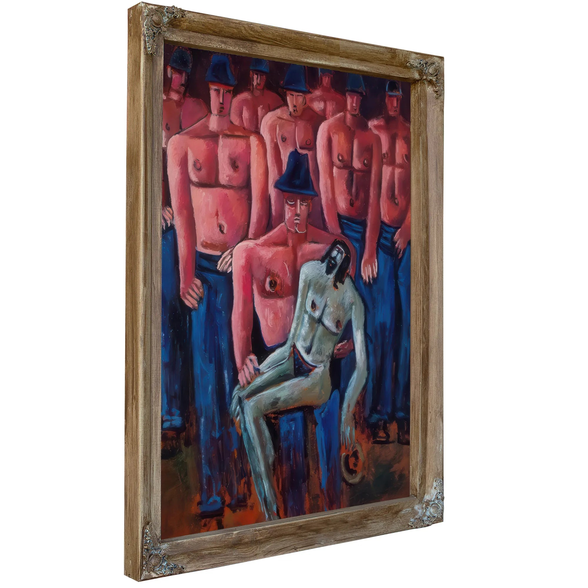 Christ Held My Half Naked Men By Marsden Hartley Fine Art Print