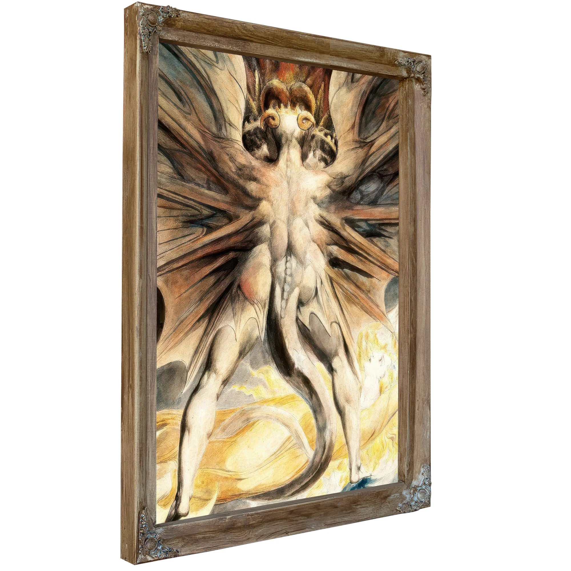 The Great Red Dragon And The Woman Clothed In Sun 1803 43 7 X 34 8 Cm Brooklyn Museum By William Blake Fine Art Print