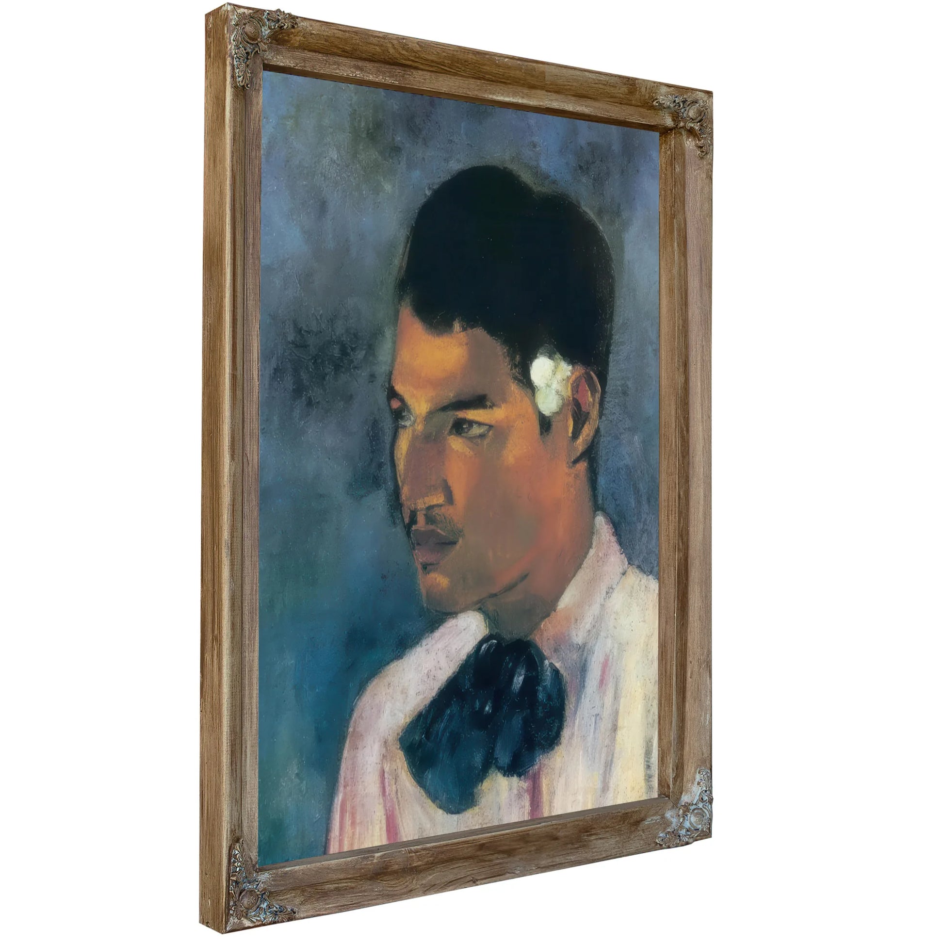 Young Tahitian Man ( Young Man With A Flower) By Paul Gauguin Fine Art Print