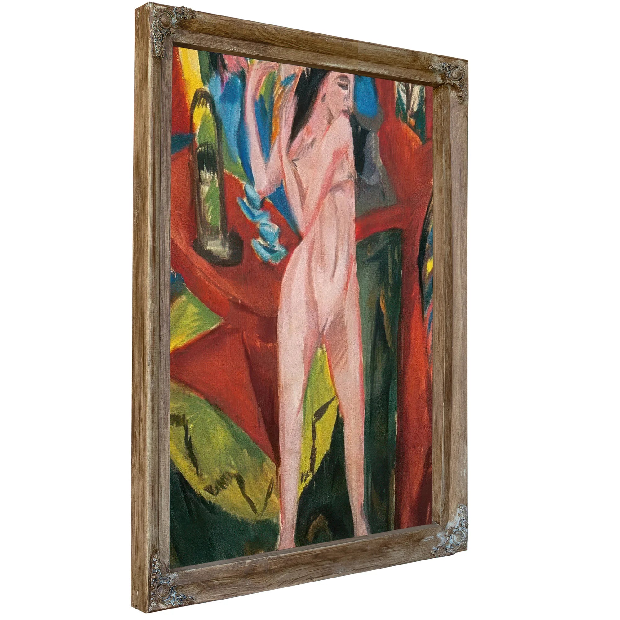 Nude Combing Herself By Ernst Ludwig Kirchner Fine Art Print