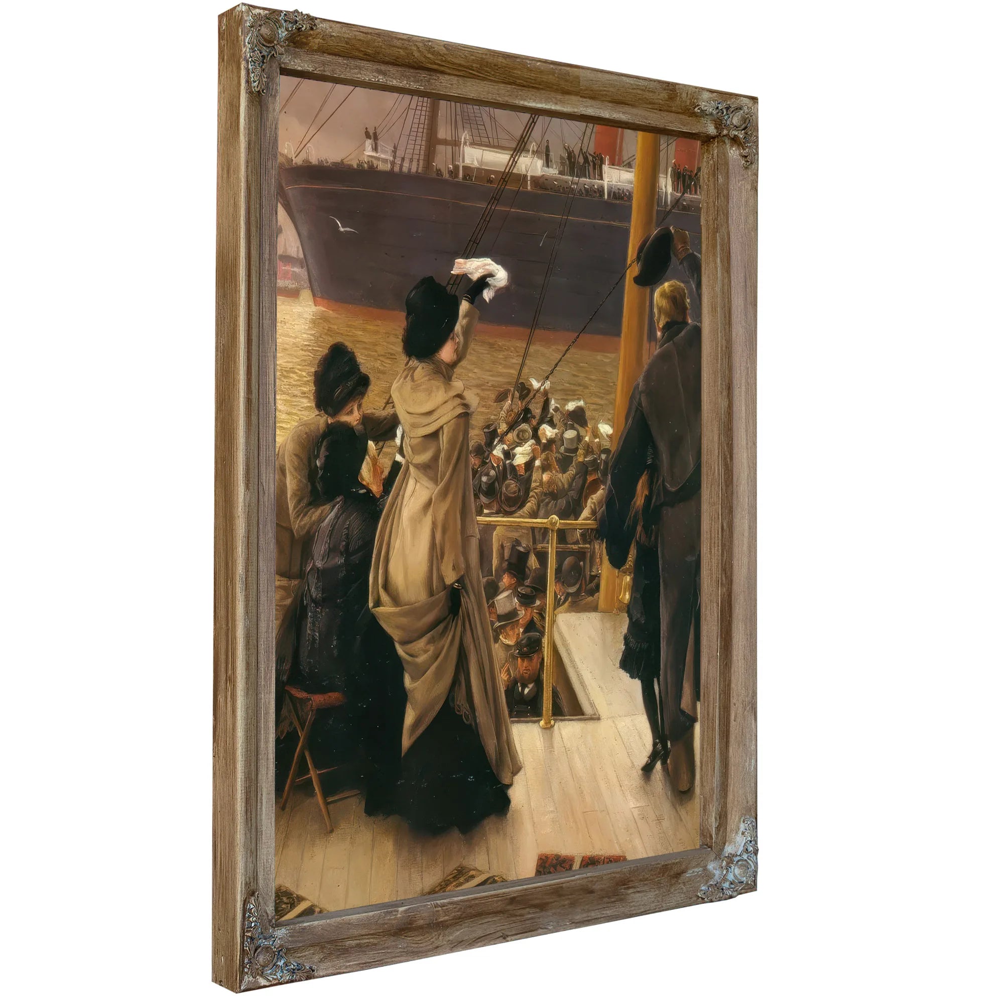 Goodbye On The Mersey By James Tissot Fine Art Print