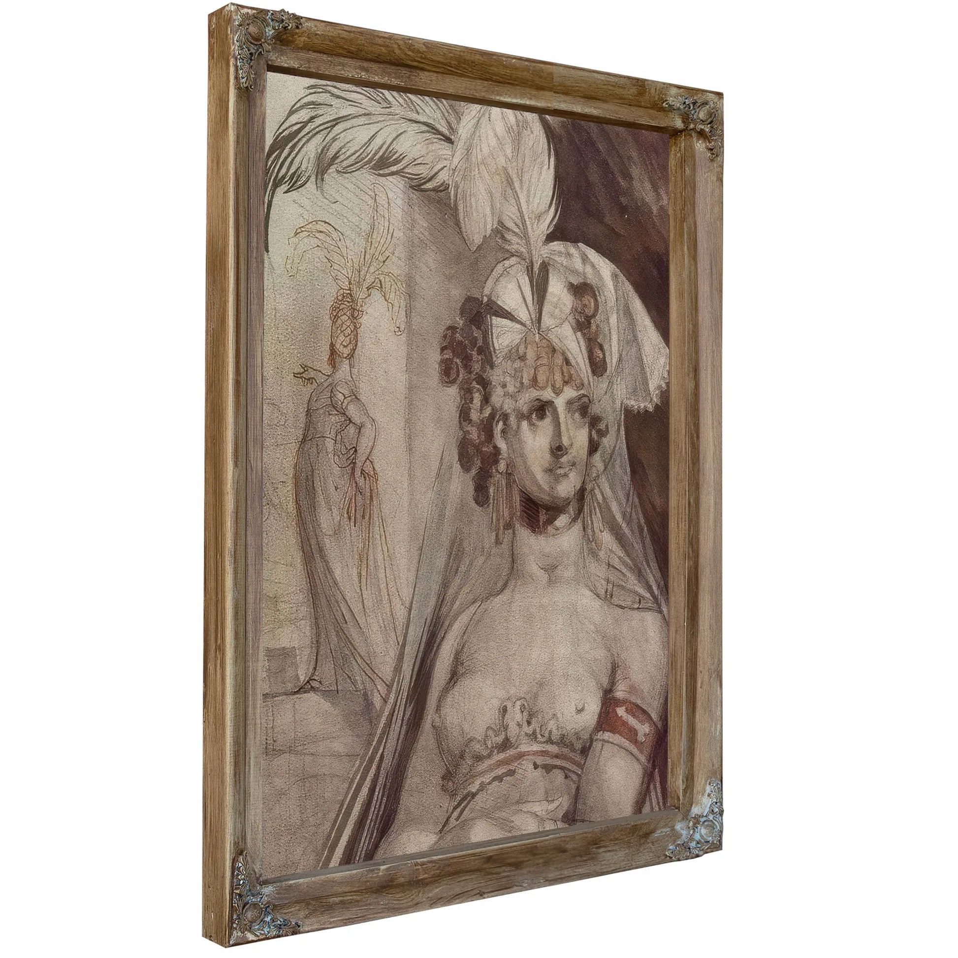 Courtesan With Plume And Veil By Henry Fuseli Fine Art Print