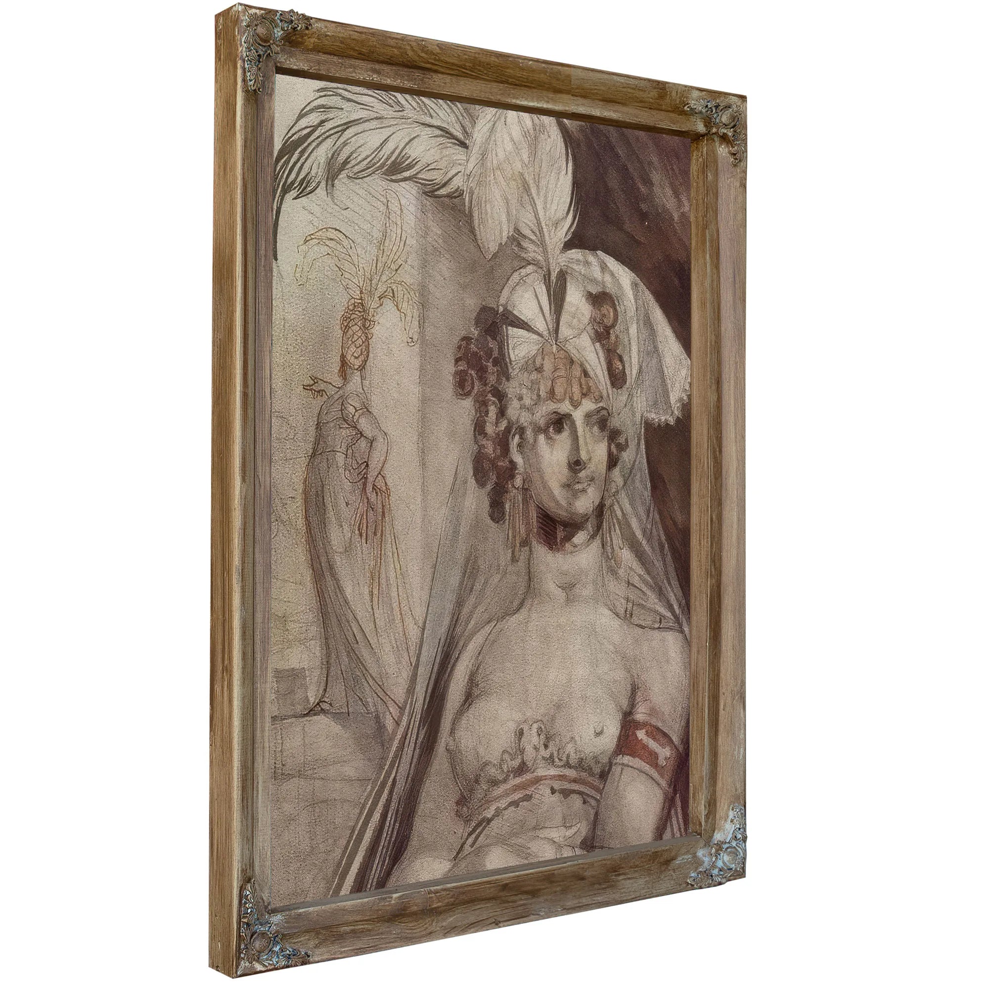 Courtesan With Plume And Veil By Henry Fuseli Fine Art Print