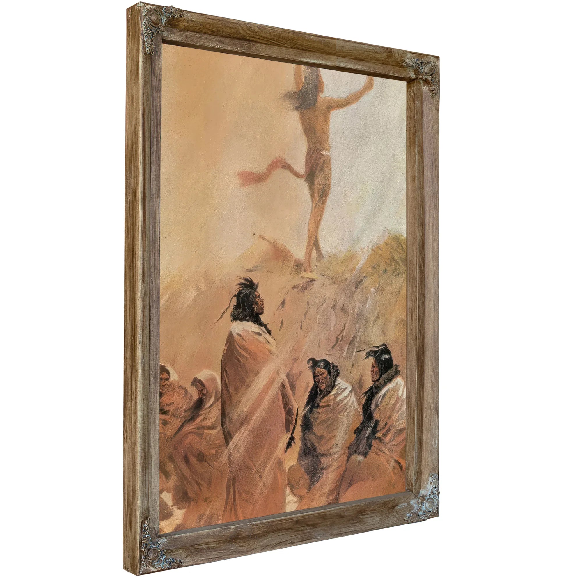 The Fire Eater Raised His Arms Heavenward By Frederic Remington Fine Art Print