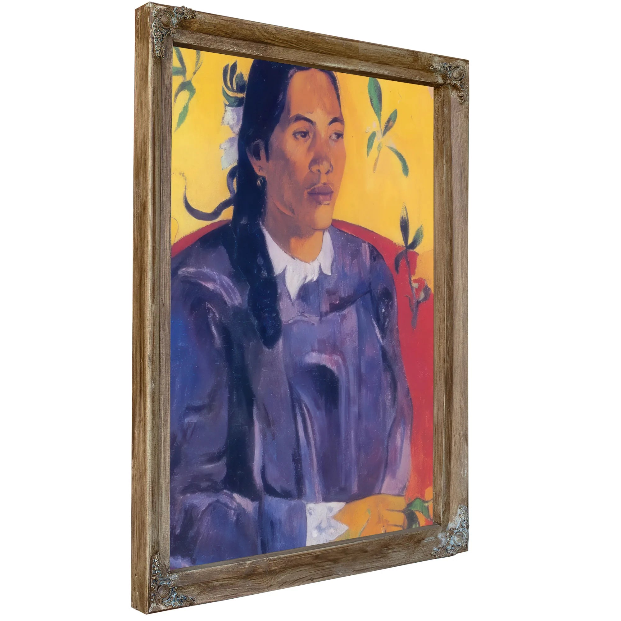 Vahine No Te Tiare ( Woman With A Flower) By Paul Gauguin Fine Art Print