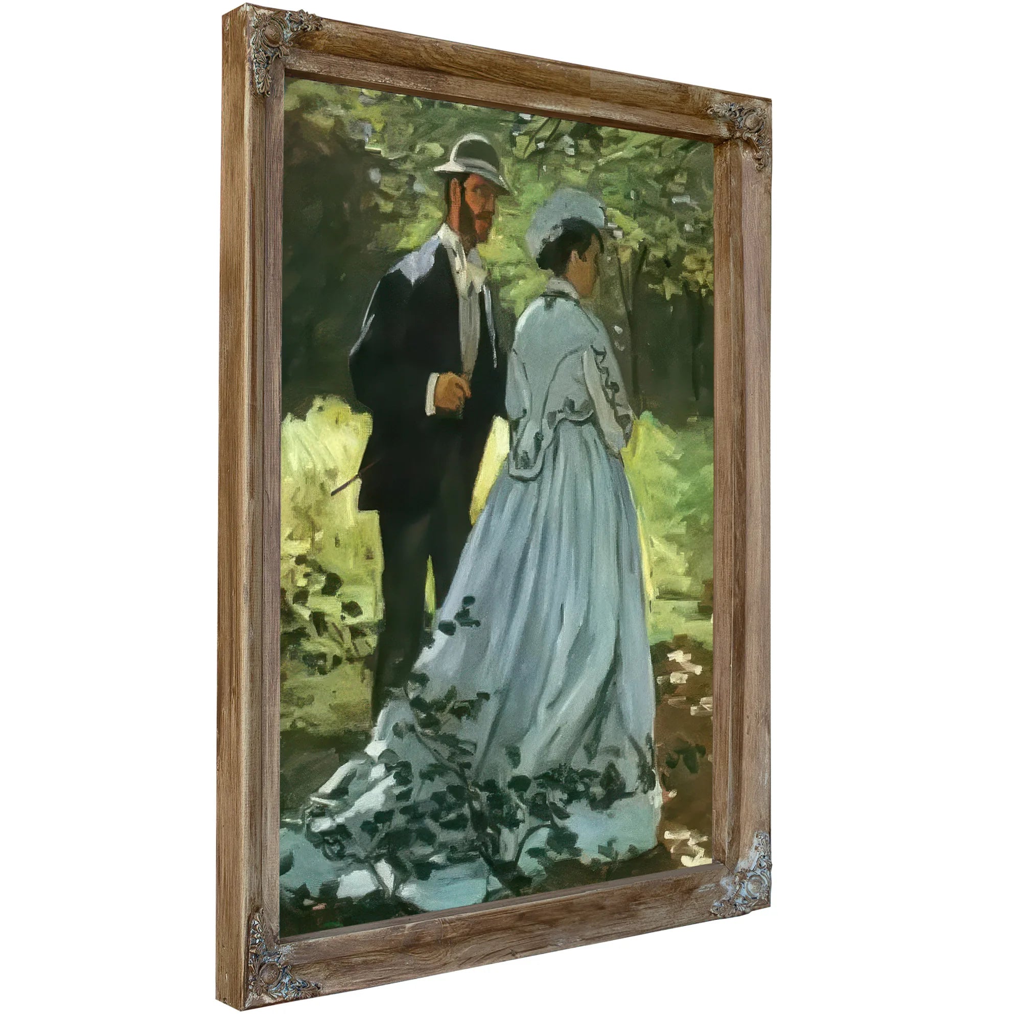 The Walkers By Claude Monet Fine Art Print