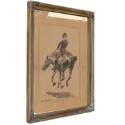 On The Bridle Path Central Park New York by Frederic Remington