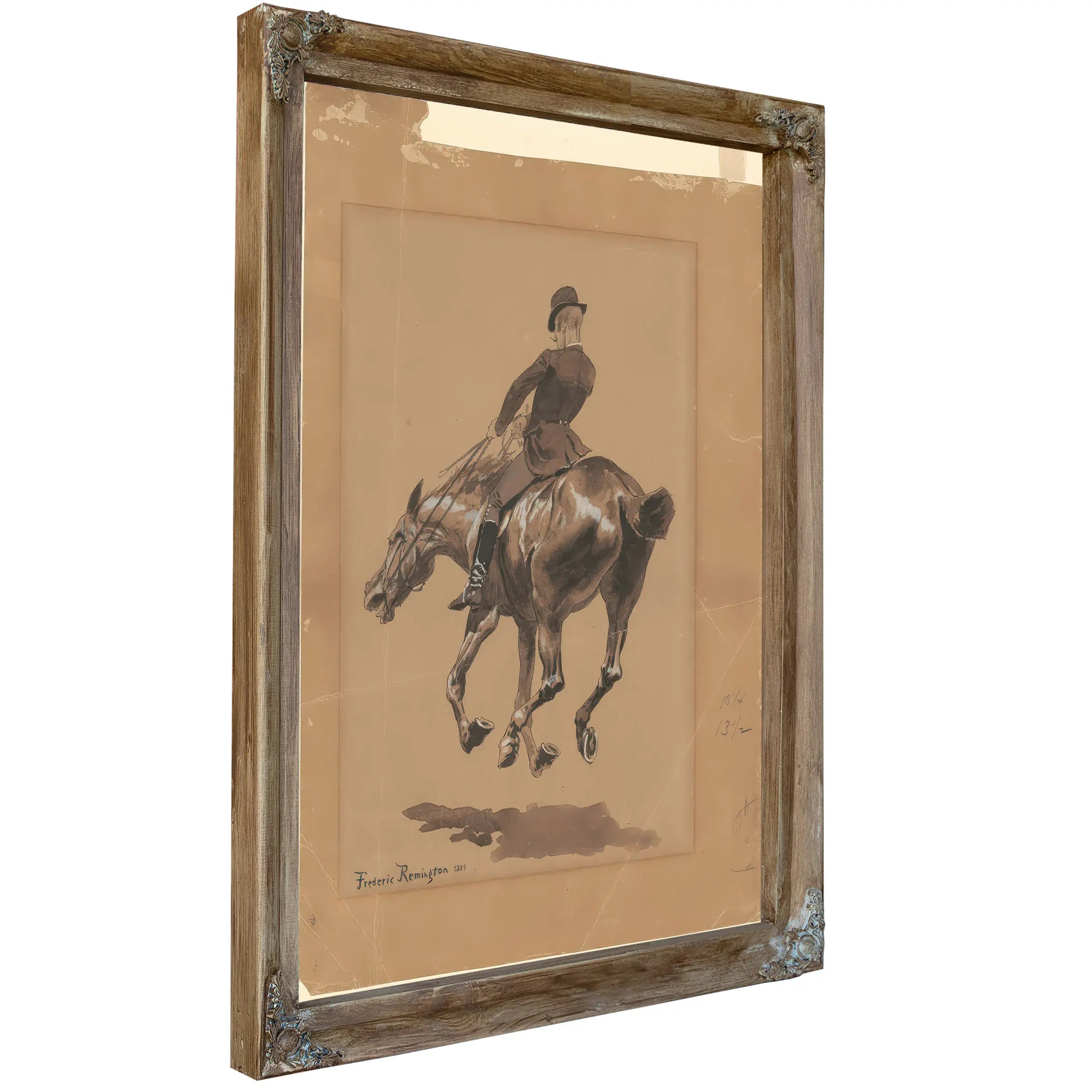 On The Bridle Path Central Park New York by Frederic Remington