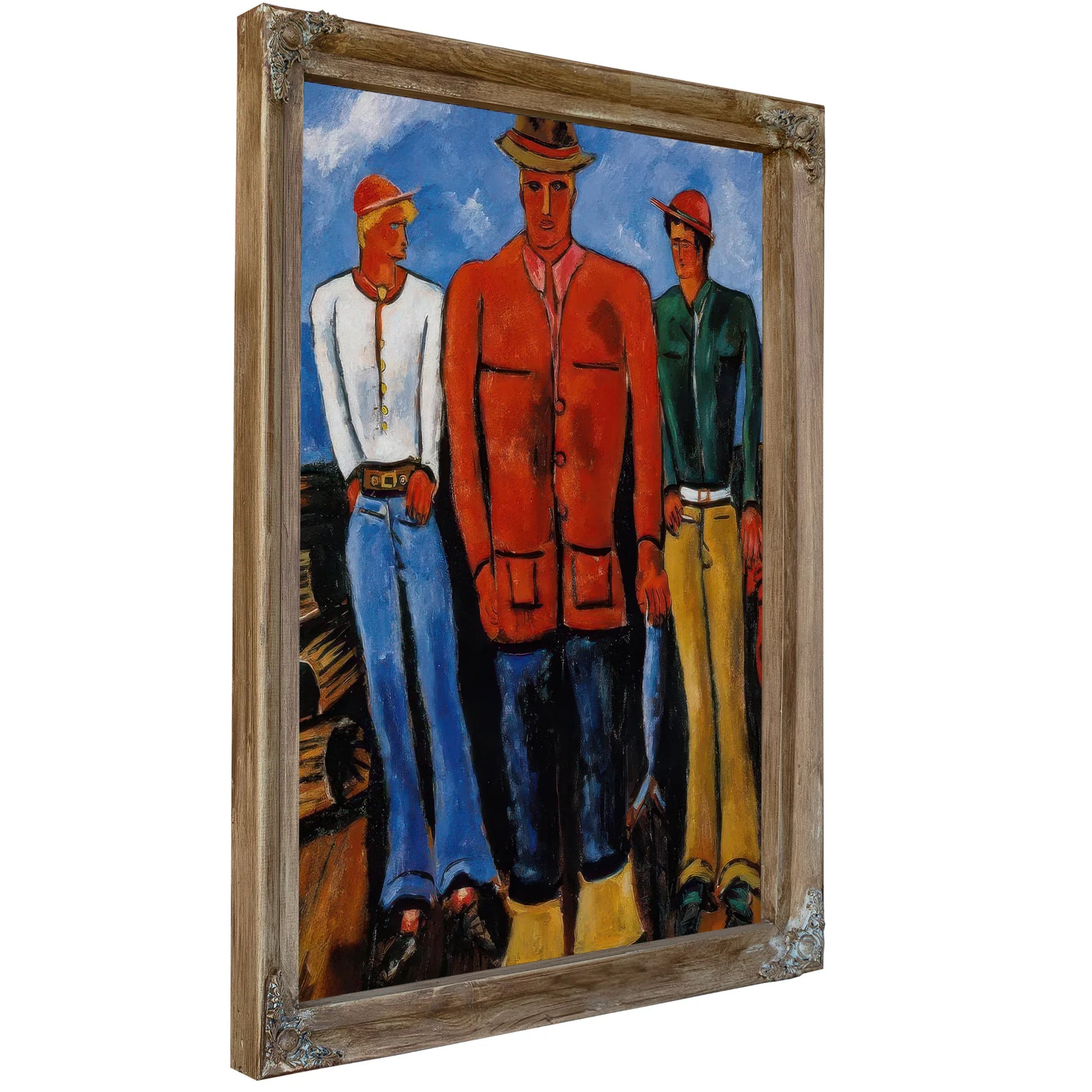 Down East Young Blades By Marsden Hartley Fine Art Print