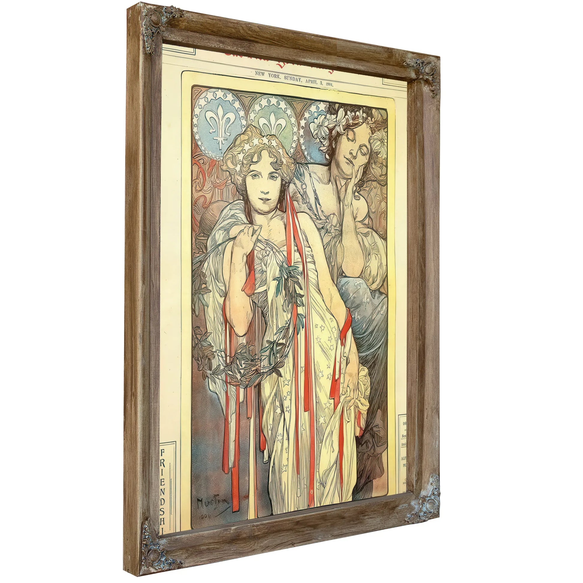 Sunday Art Supplement Devoted To Mucha Ny Times By Alphonse Mucha Fine Art Print