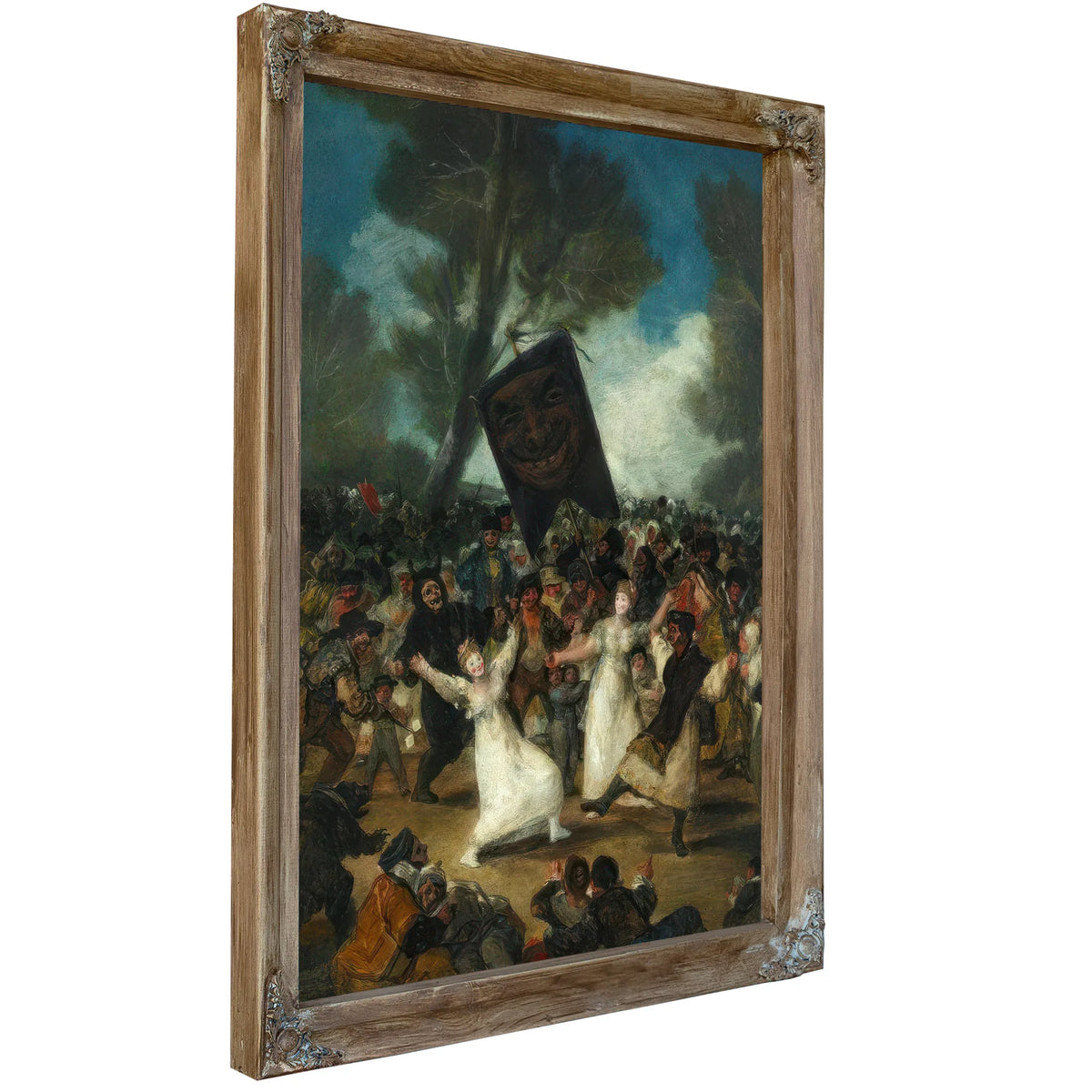 The Burial Of The Sardine Entierro De La Sardina 1812 14 82 5X62Cm Royal Academia De Bellas Artes De S By Francisco De Goya Fine Art Print
