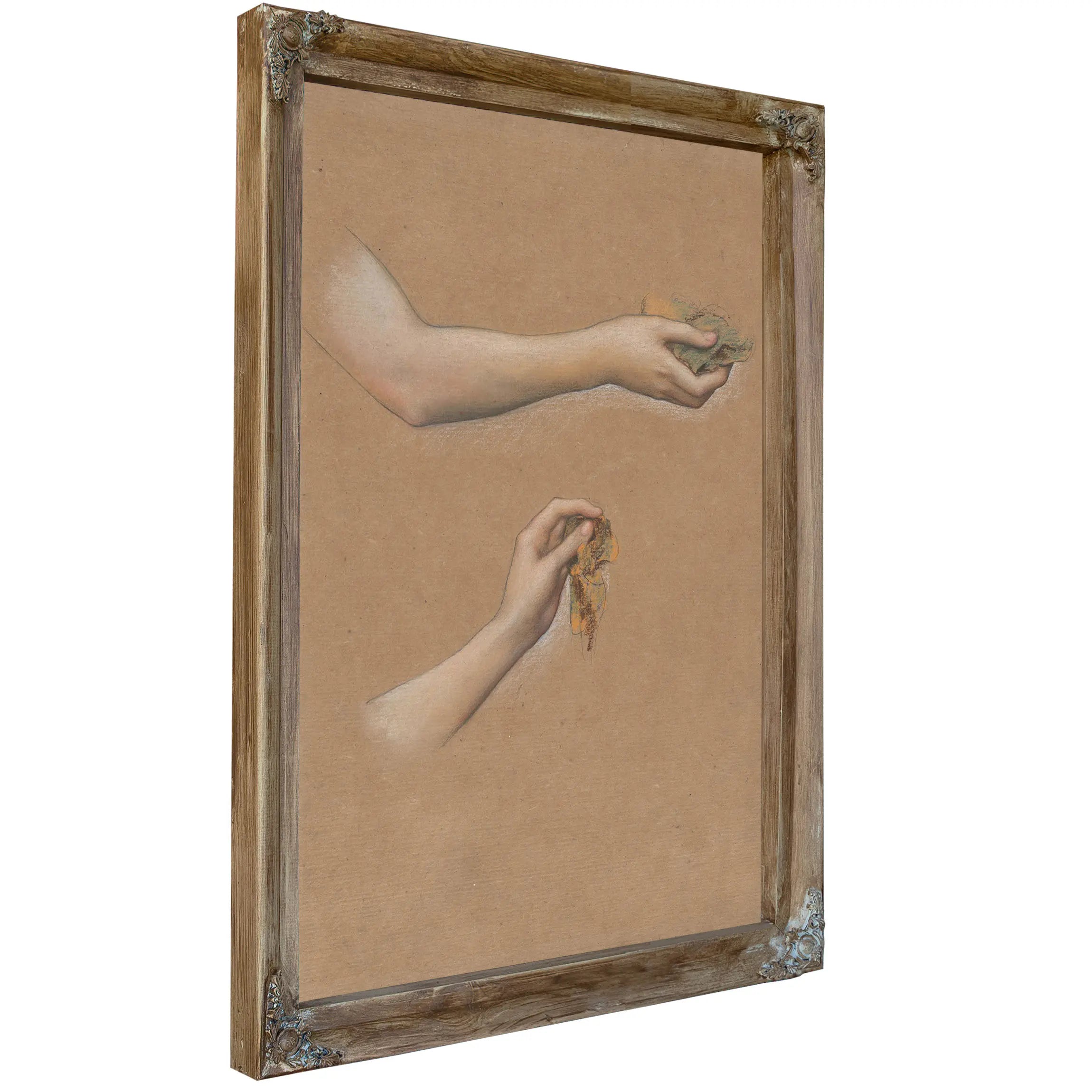 Study Of Arms For The Cadence Of Autumn Met 2 by Evelyn De Morgan