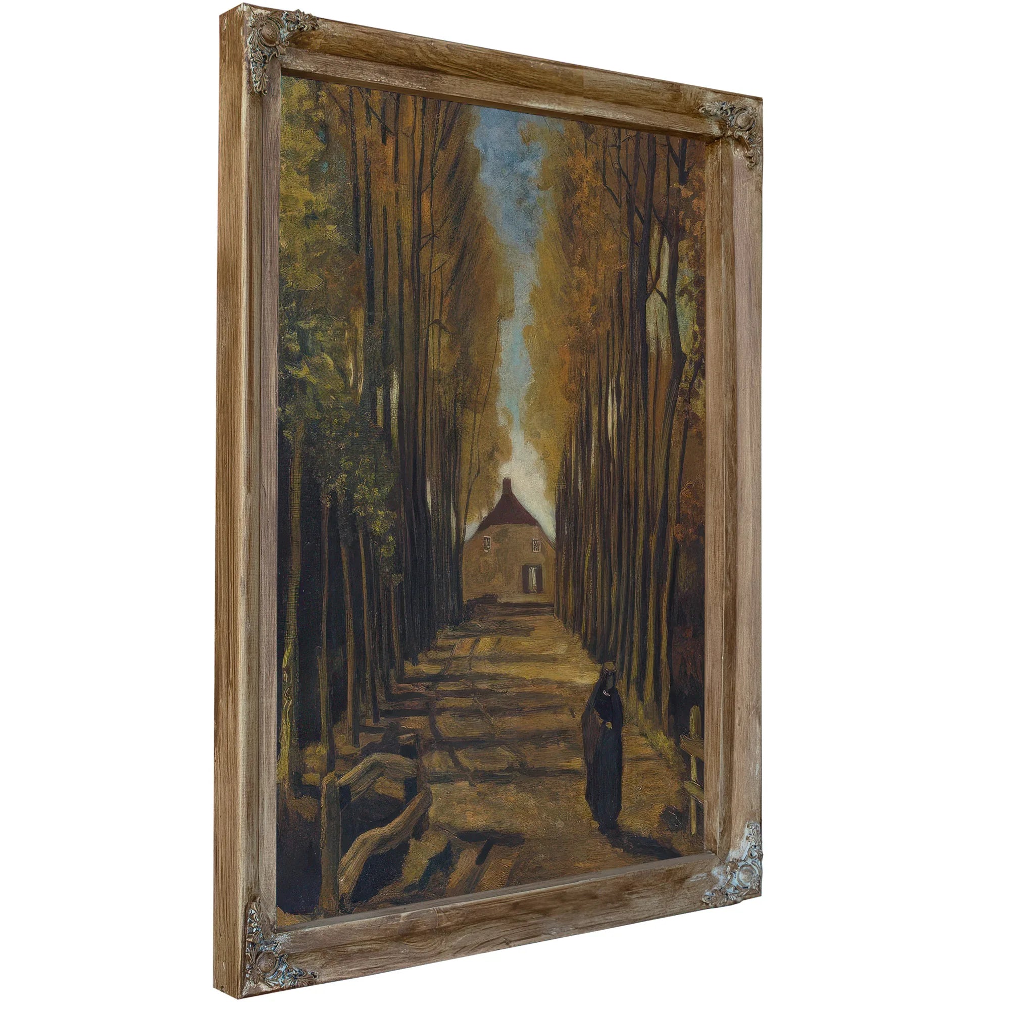 Avenue Of Poplars In Autumn By Vincent Van Gogh Fine Art Print