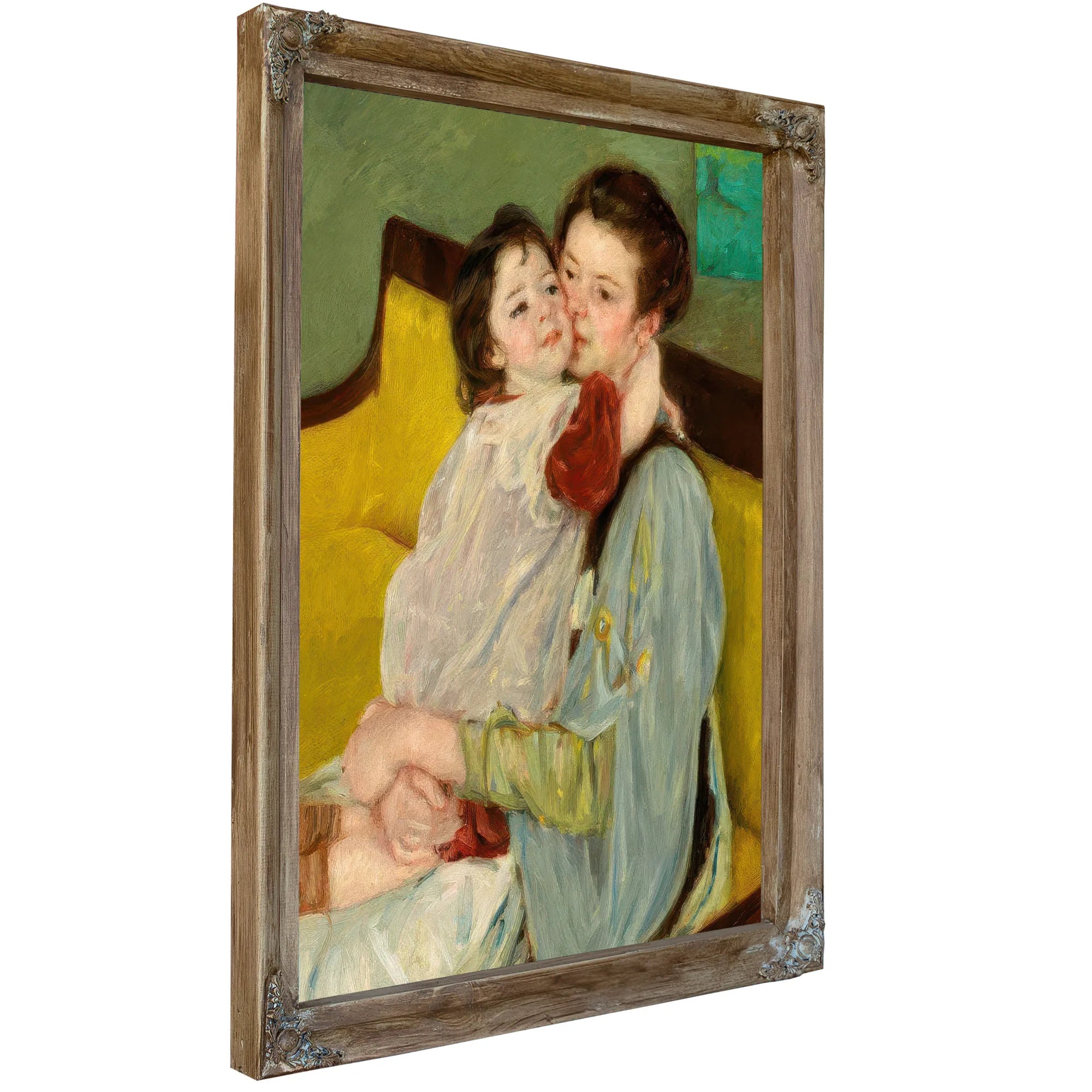Maternal Caress (Caresse Maternelle) By Mary Cassatt Fine Art Print