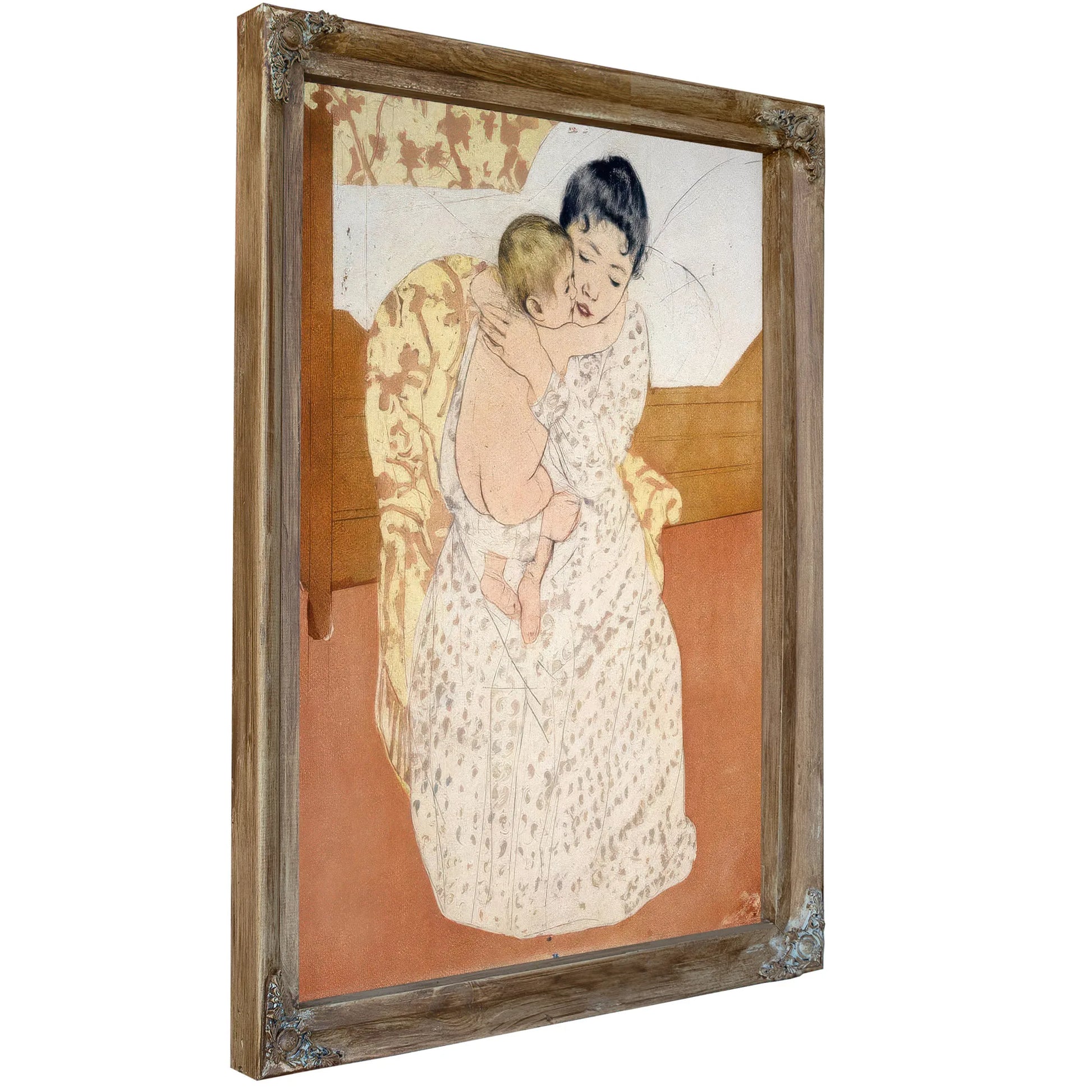 Maternal Caress By Mary Cassatt Fine Art Print