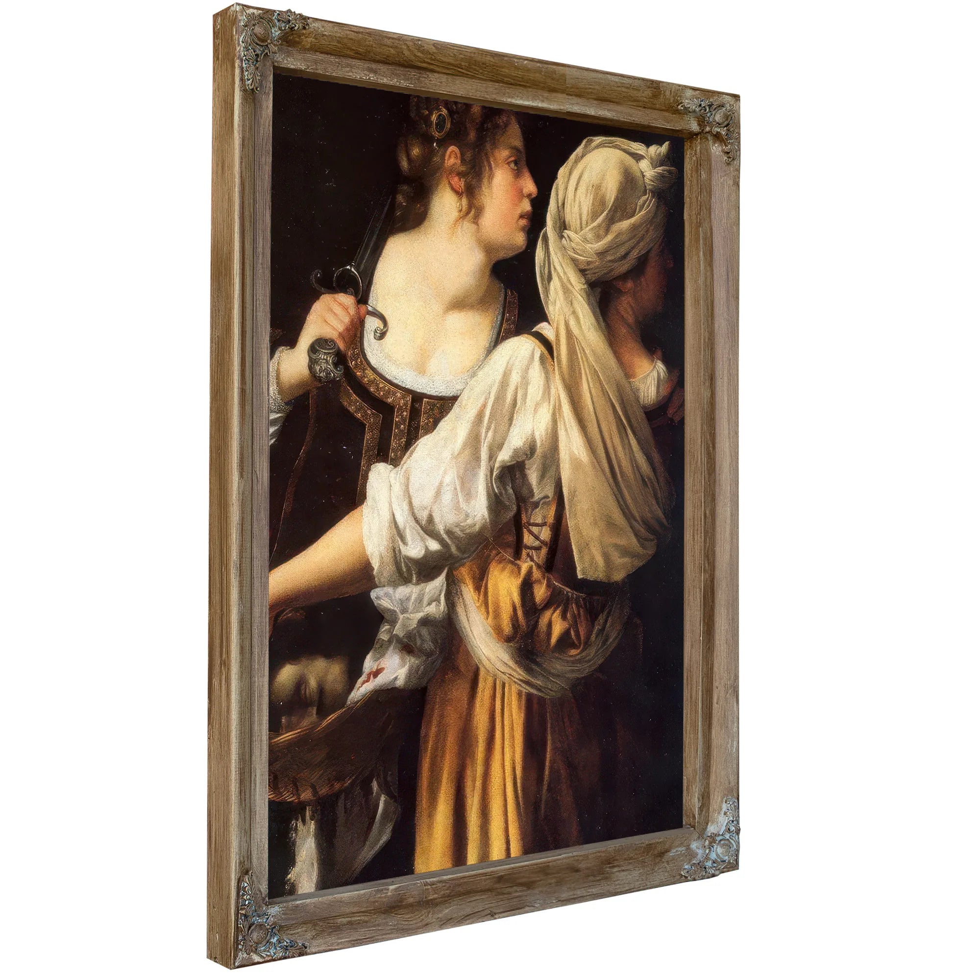 Judith And Her Maidservant 1619 By Artemisia Gentileschi Fine Art Print