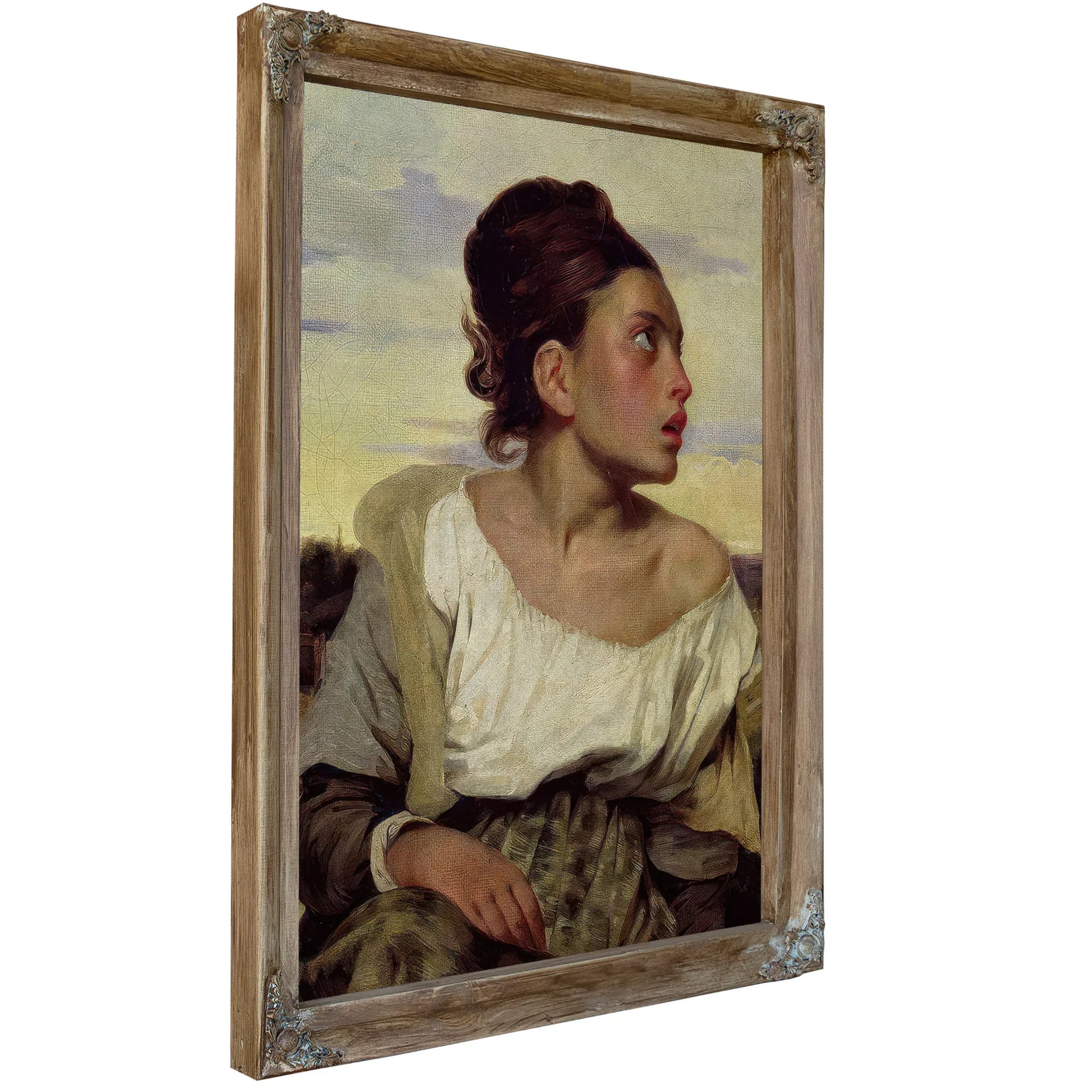 Young Orphan In The Cemetery By Ferdinand Victor Eugene Delacroix Fine Art Print