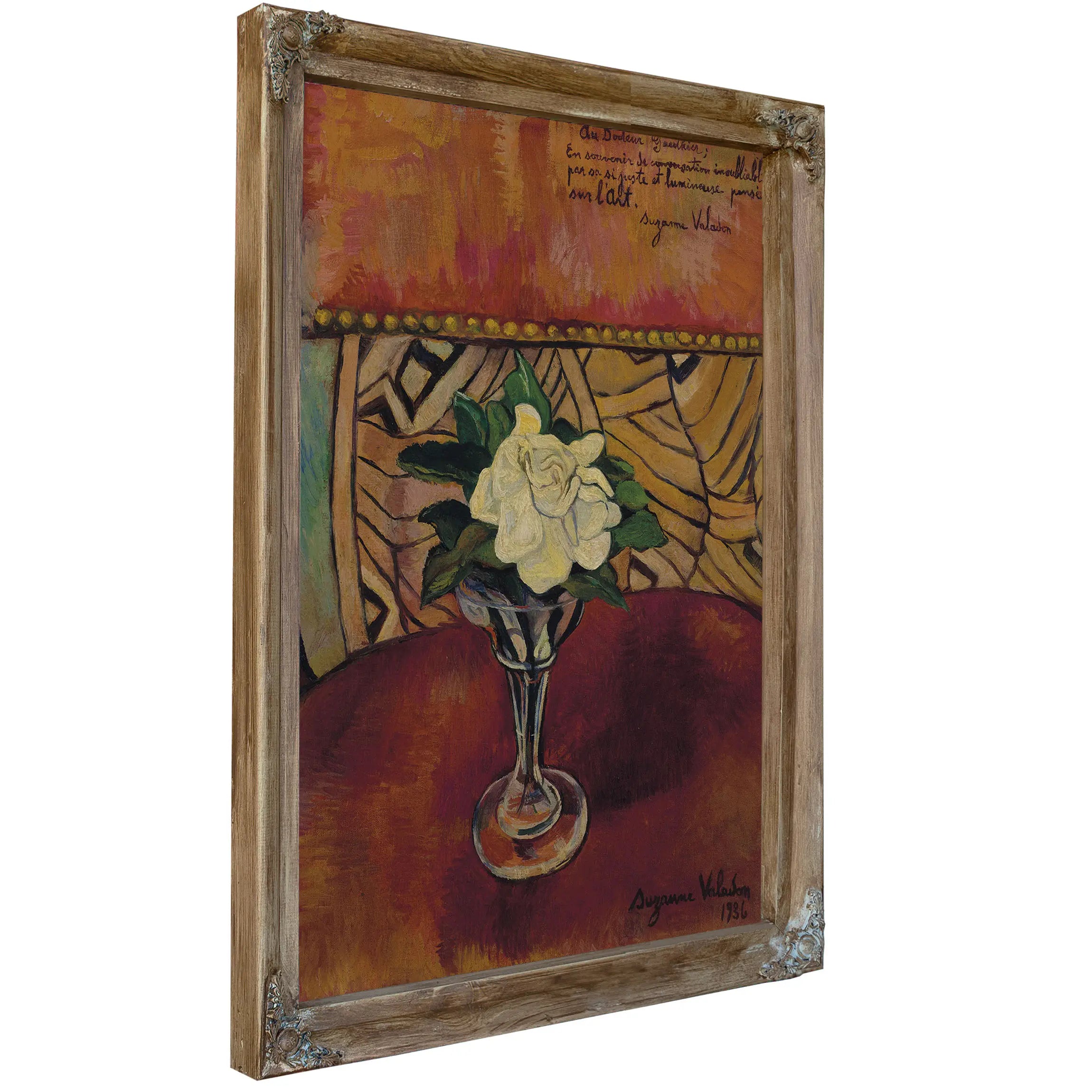 Nature Morte A La Rose Blanche by Suzanne Valadon