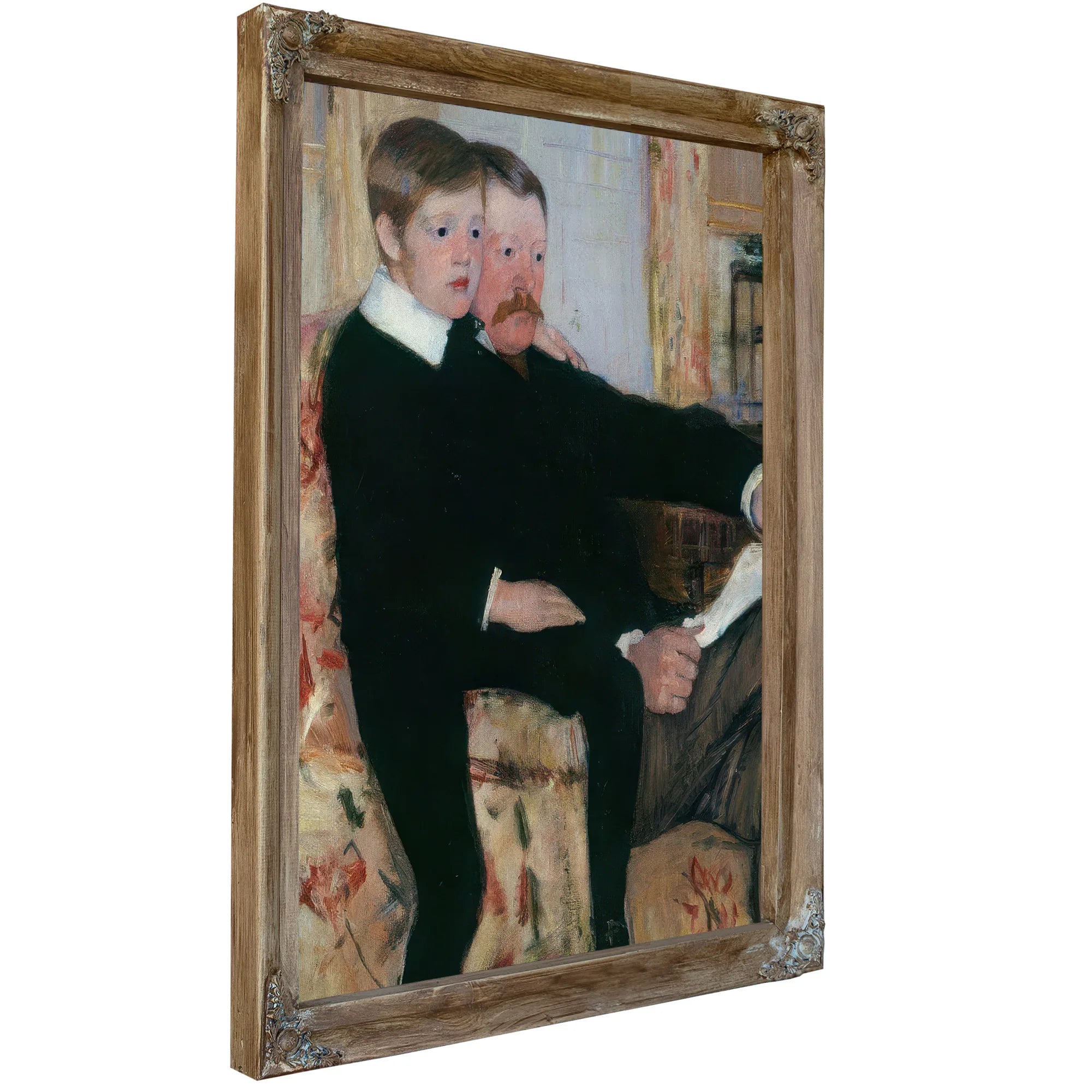 Portrait Of Alexander J. Cassatt And Son Robert Kelso Cassatt By Mary Cassatt Fine Art Print