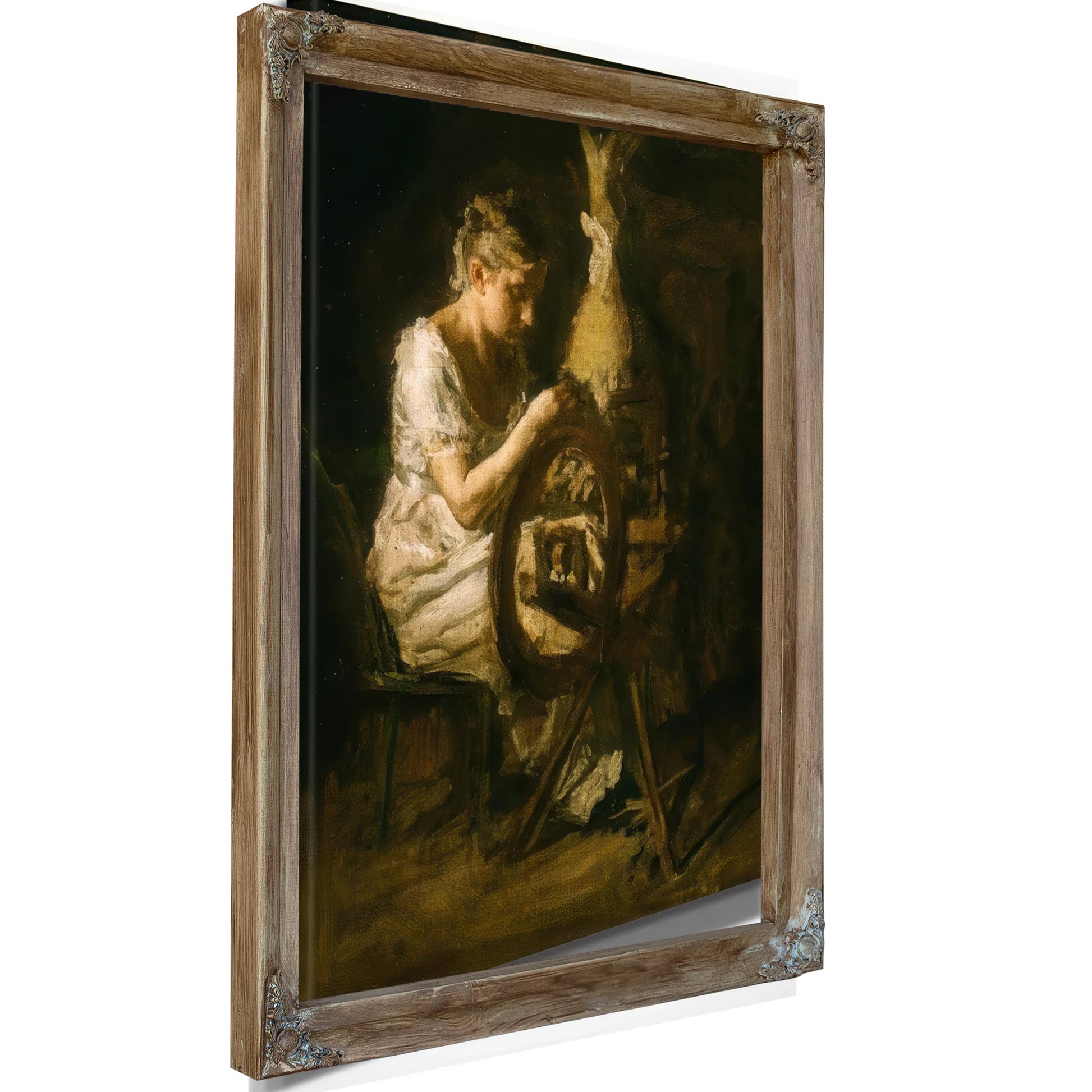 The Spinner By Thomas Eakins Fine Art Print