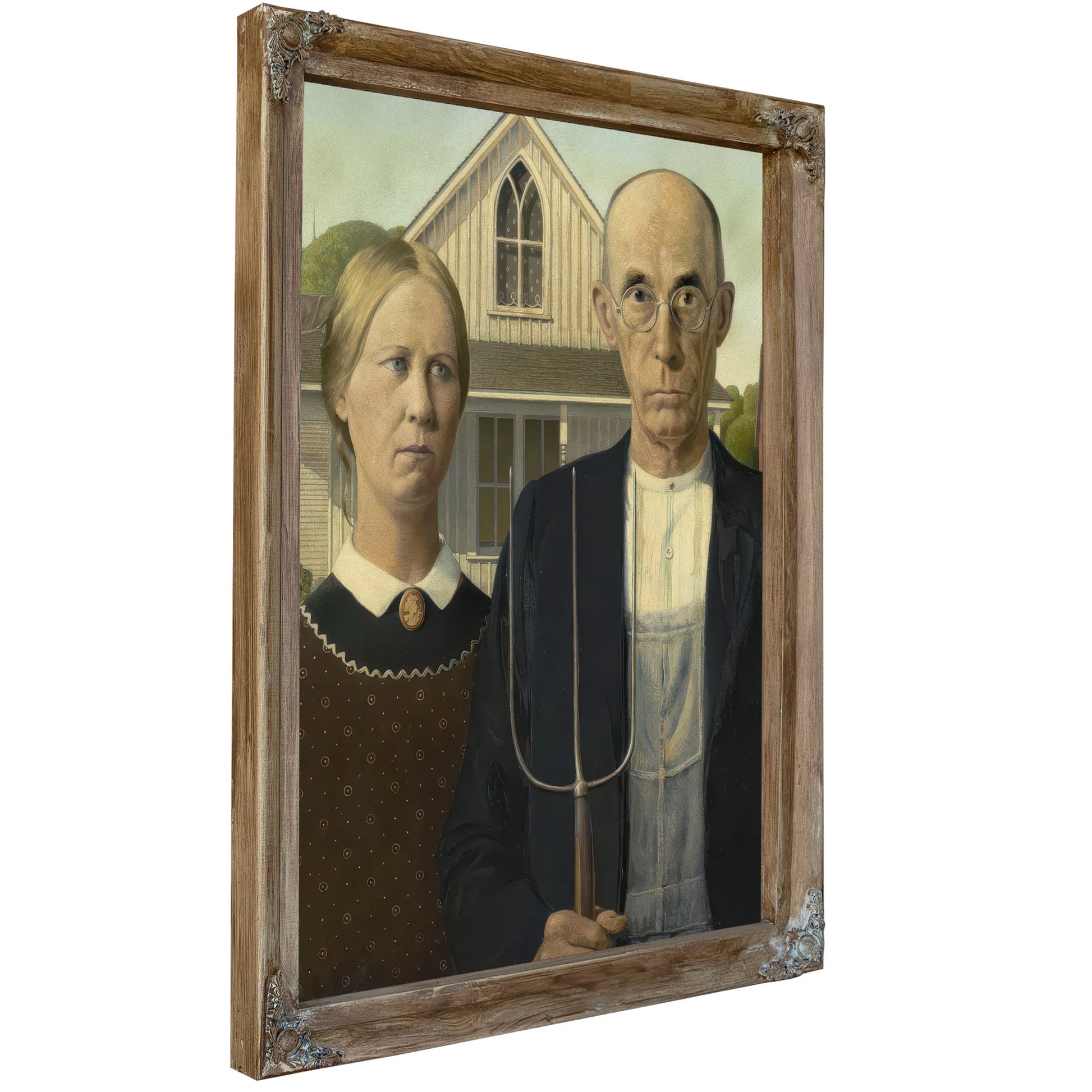 American Gothic By Grant Wood Fine Art Print